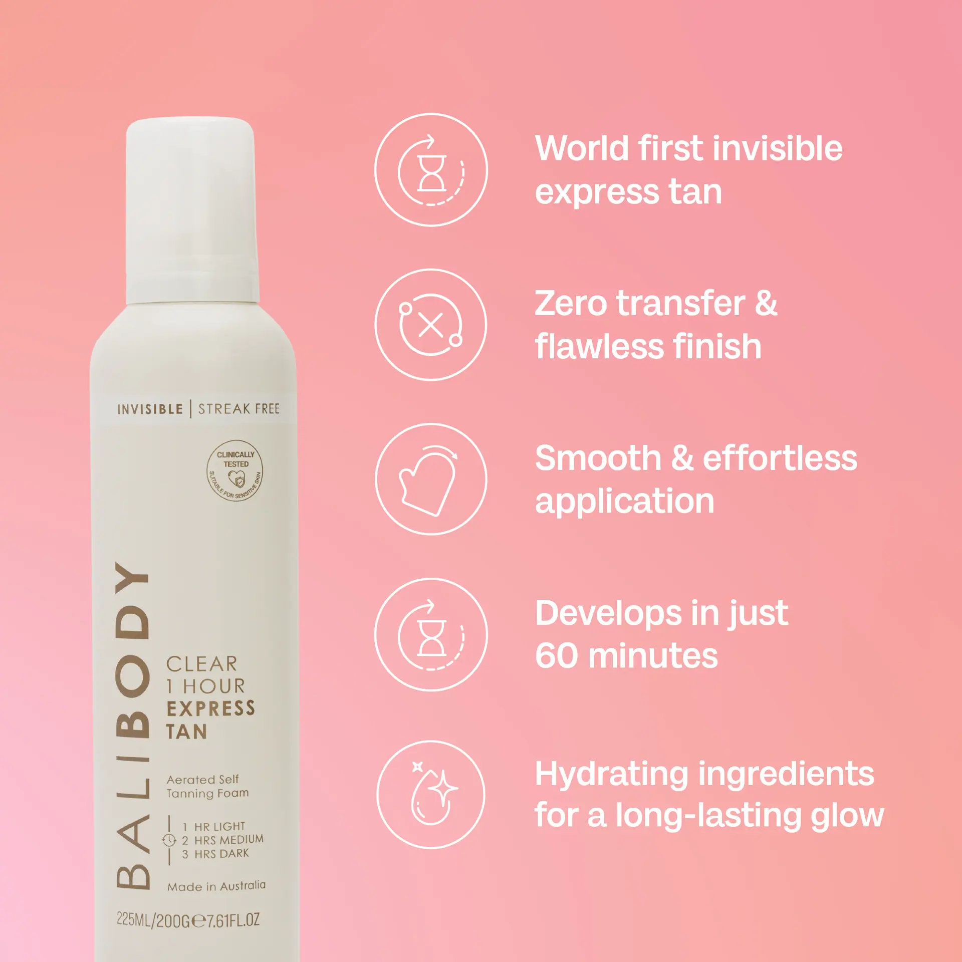 Bali Body 1 Hour Express Clear 220ml