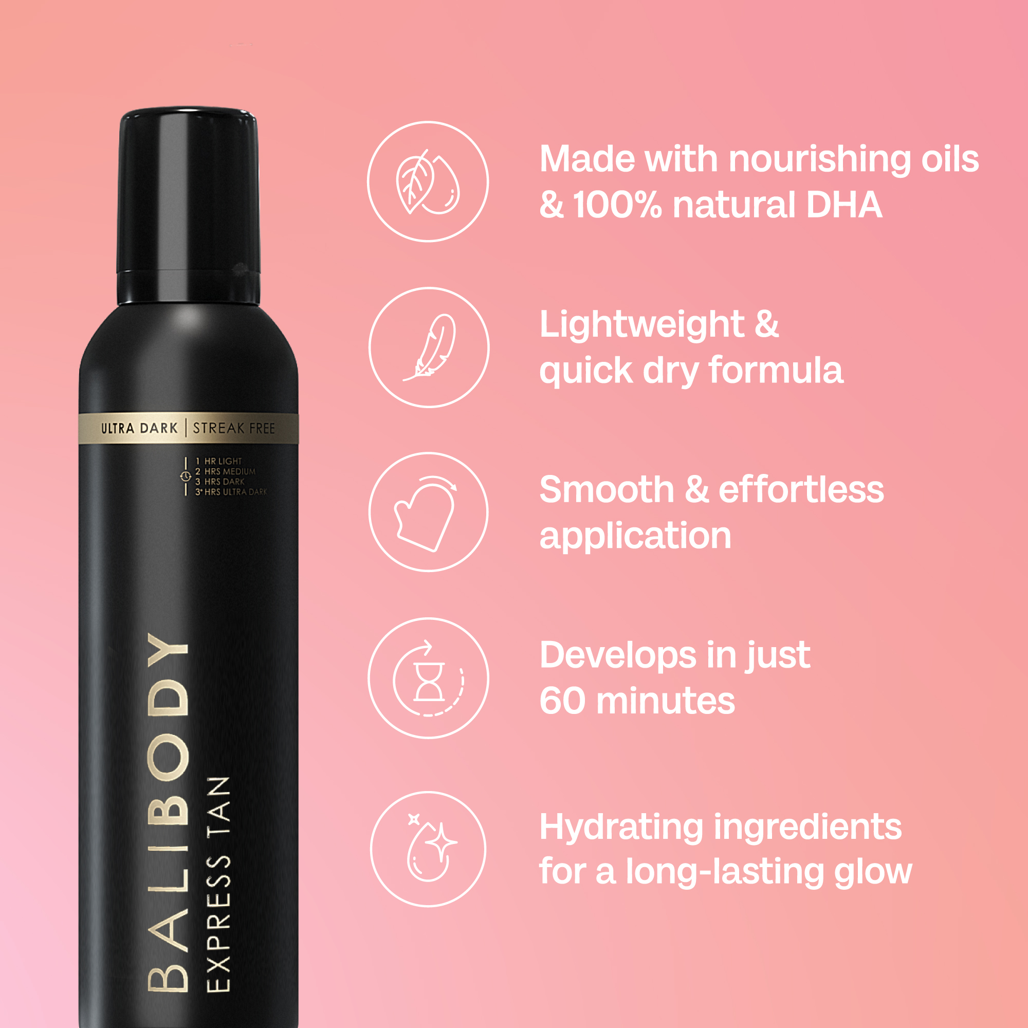 Bali Body Express Ultra Dark Tanning Mousse