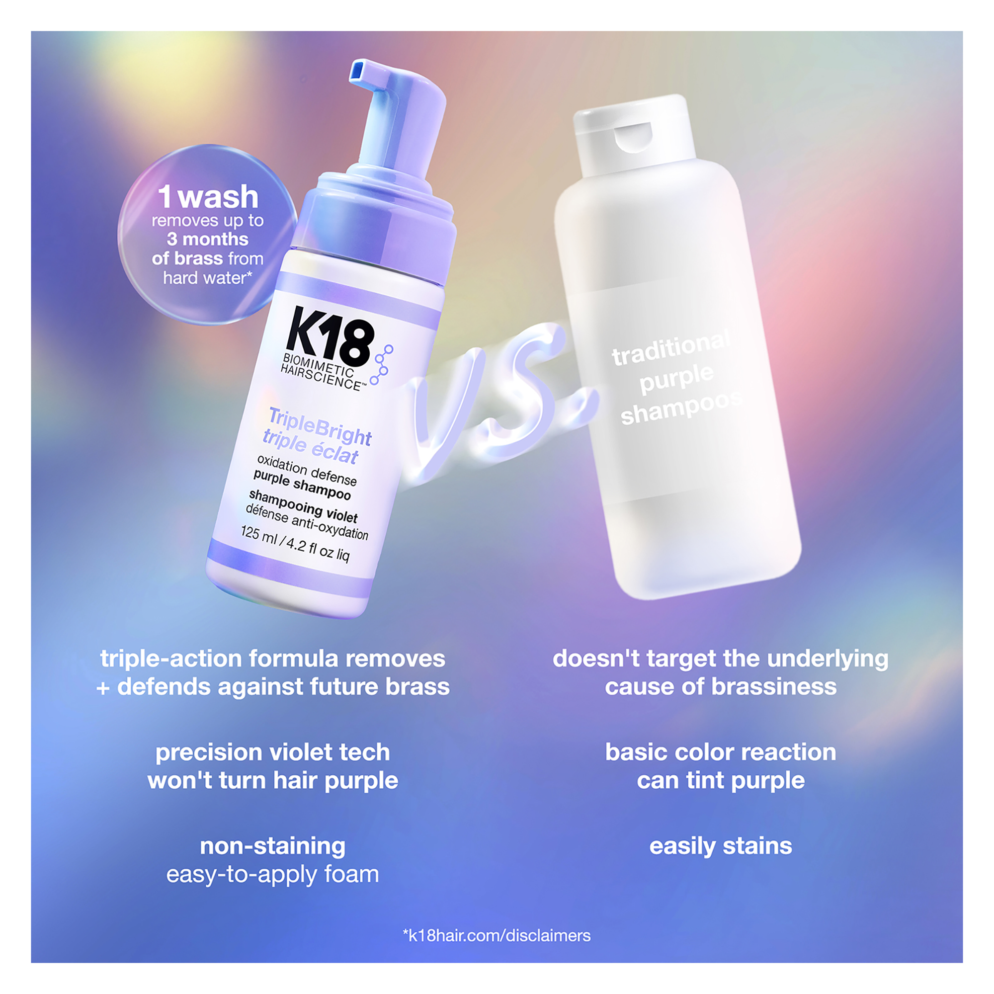 K18 TripleBright Shampoo 125ml