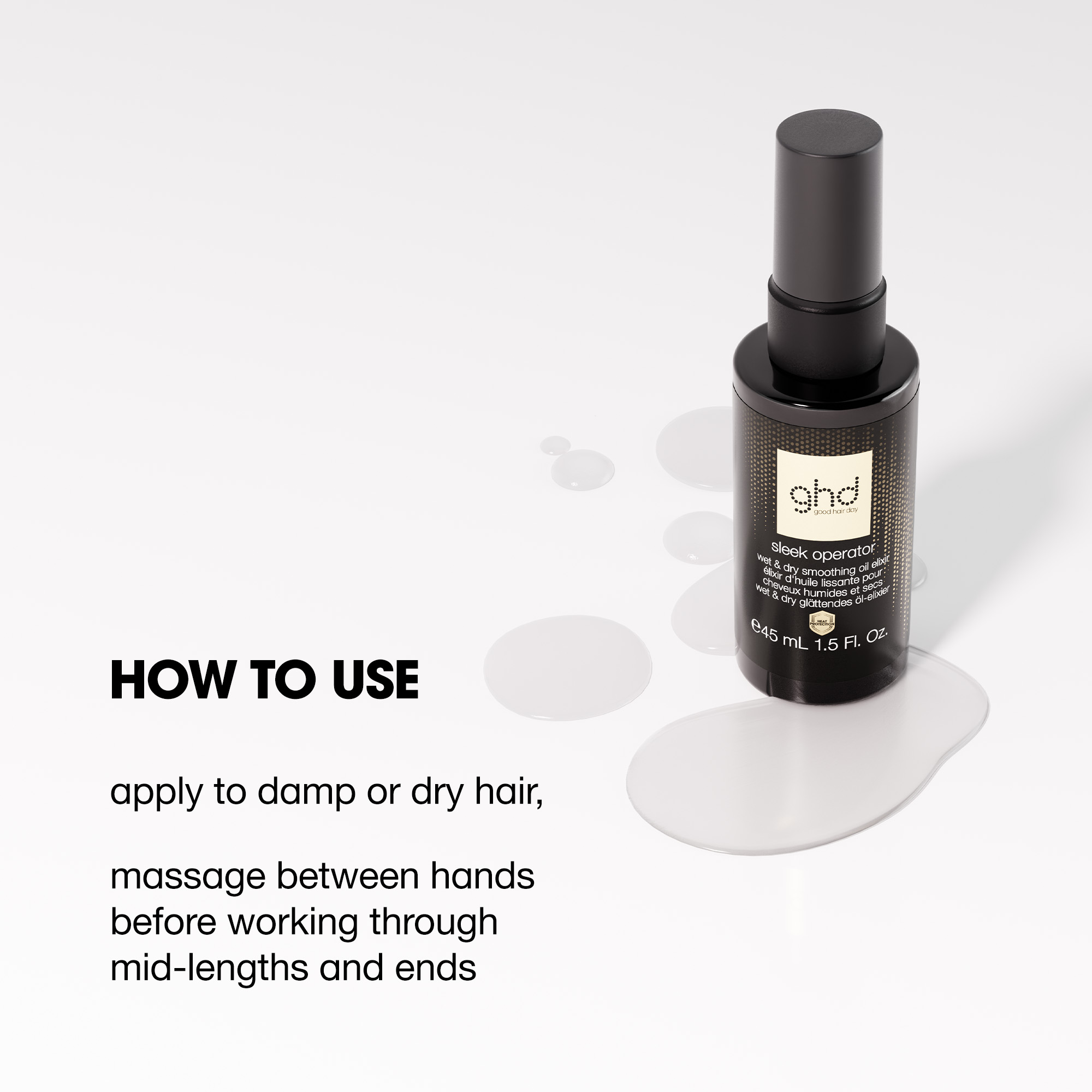 GHD Sleek Operator - Wet or Dry Hair Oil