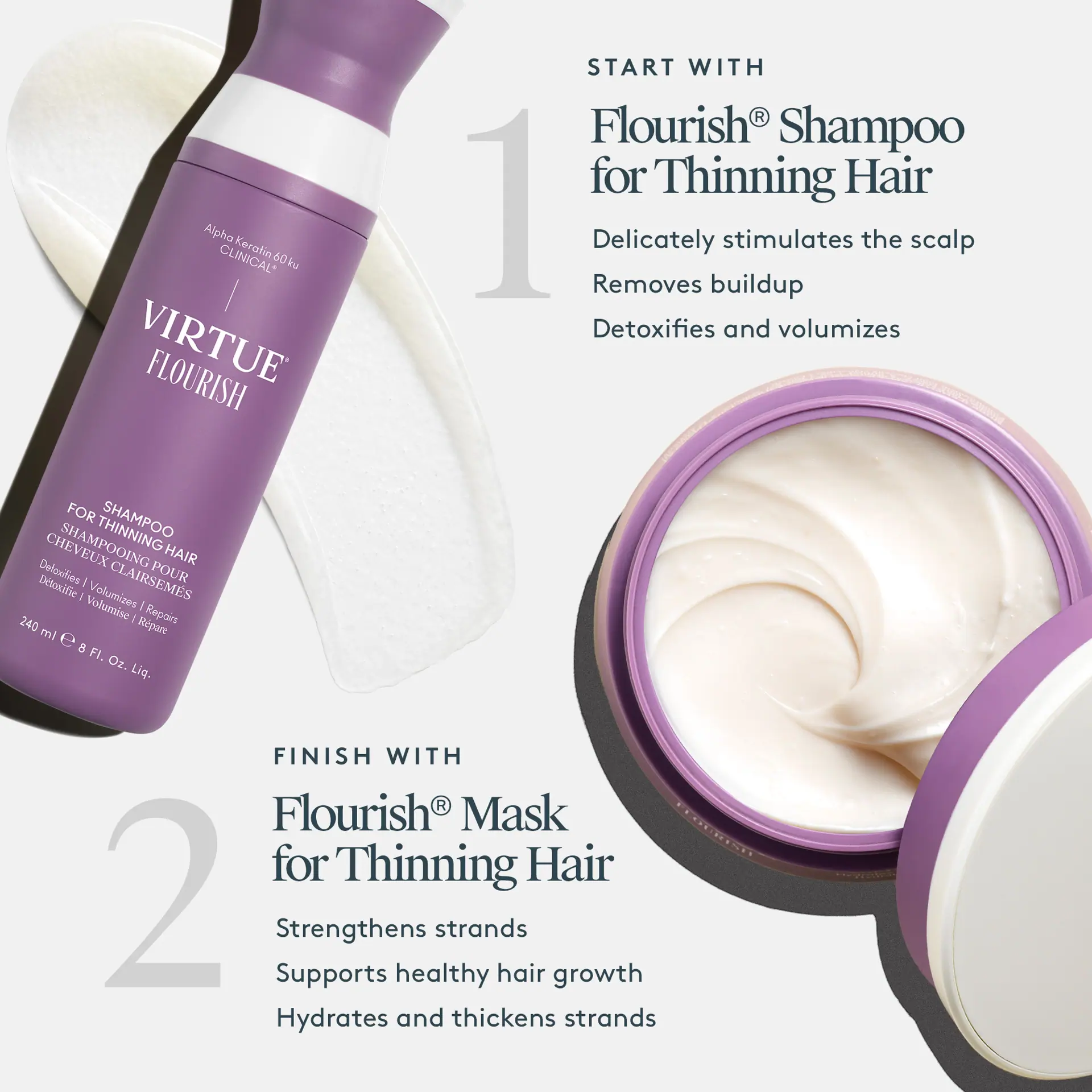 VIRTUE Flourish Mask for Thinning Hair