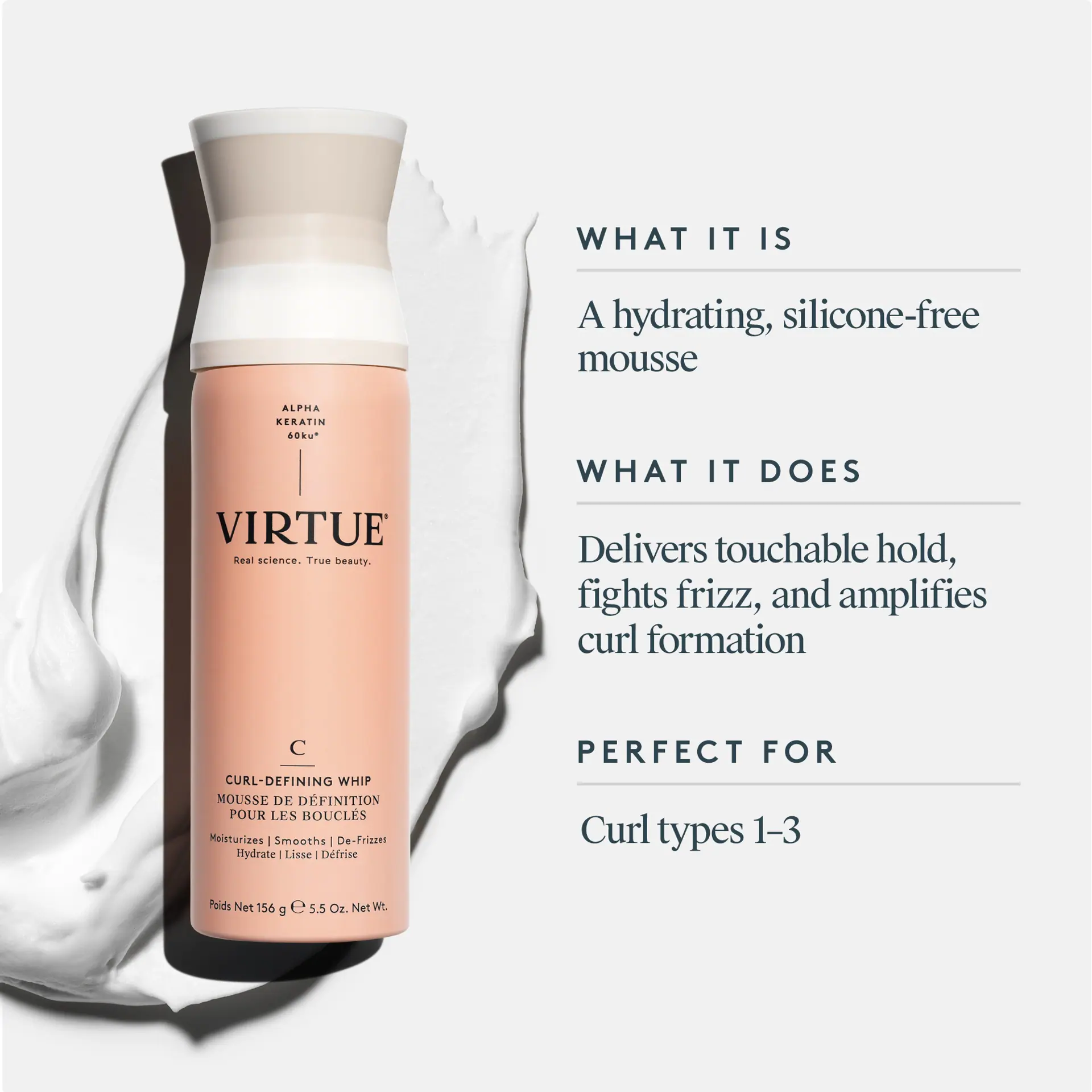 VIRTUE Curl-Defining Whip 156 g