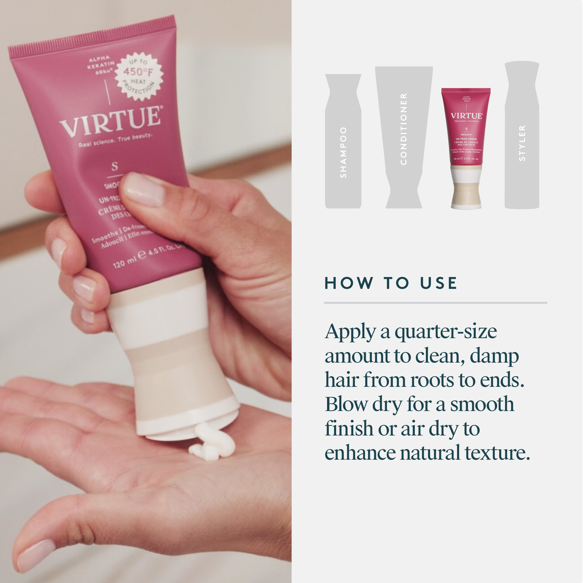 VIRTUE Un-Frizz Cream 120ml
