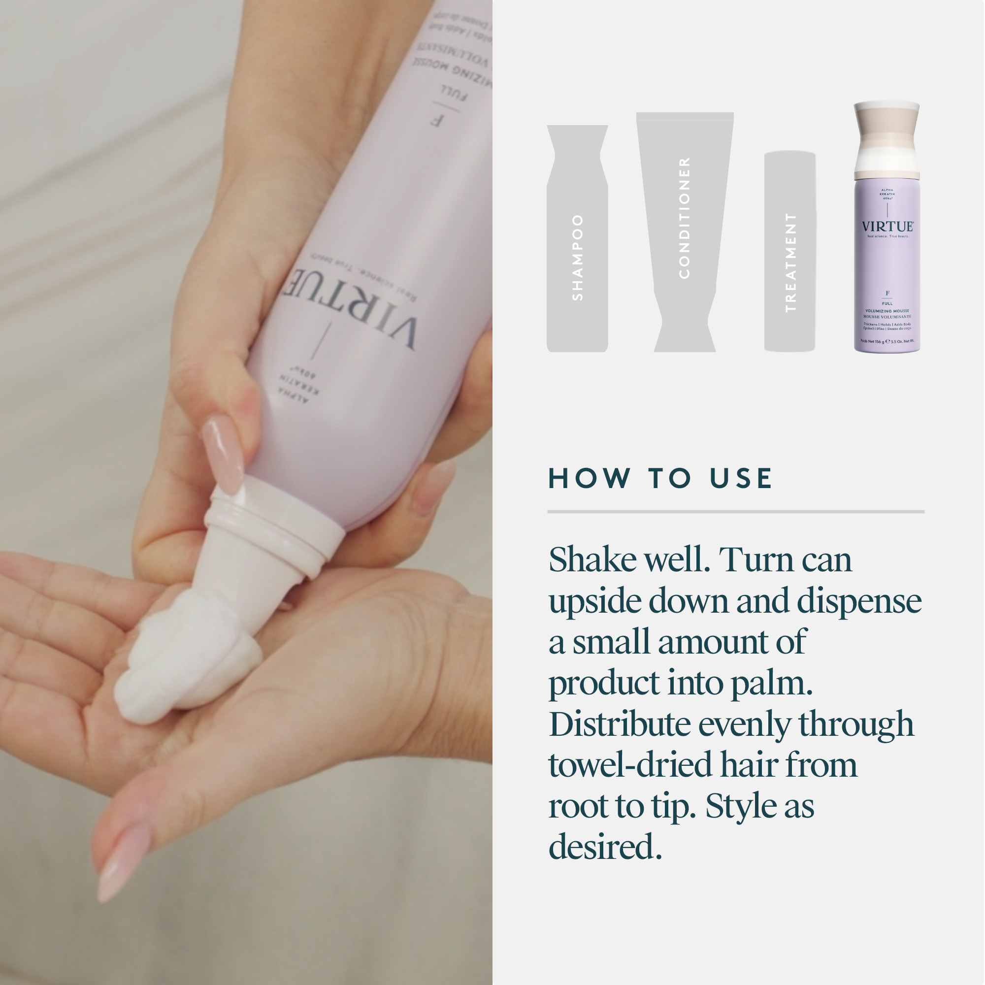 VIRTUE Volumizing Mousse 156g