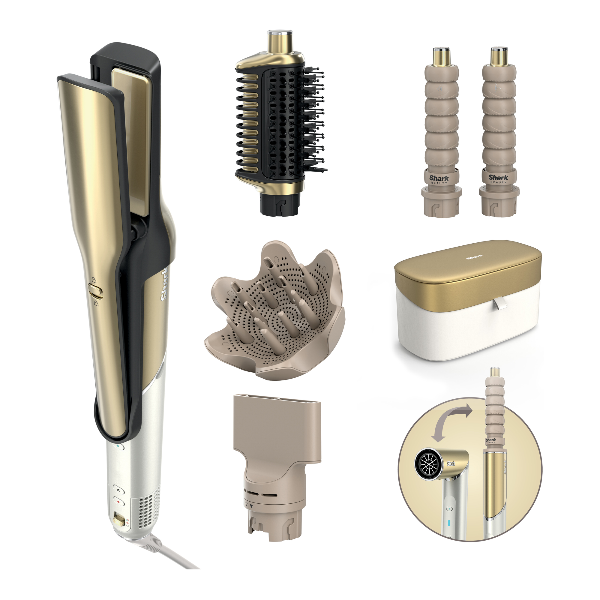 Shark Glam Air Styling & Drying System - Soft Gold