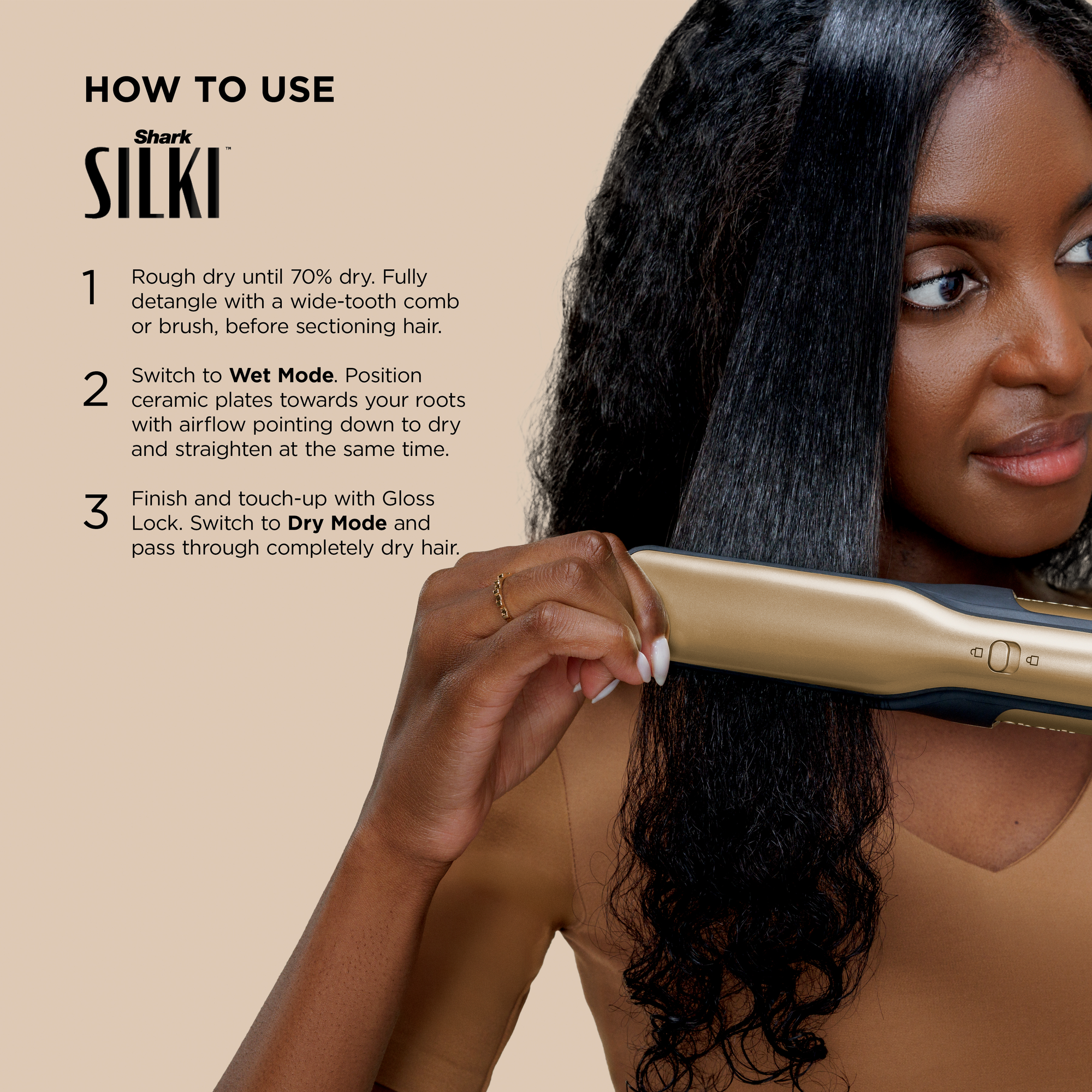 Shark Glam Air Styling & Drying System - Soft Gold