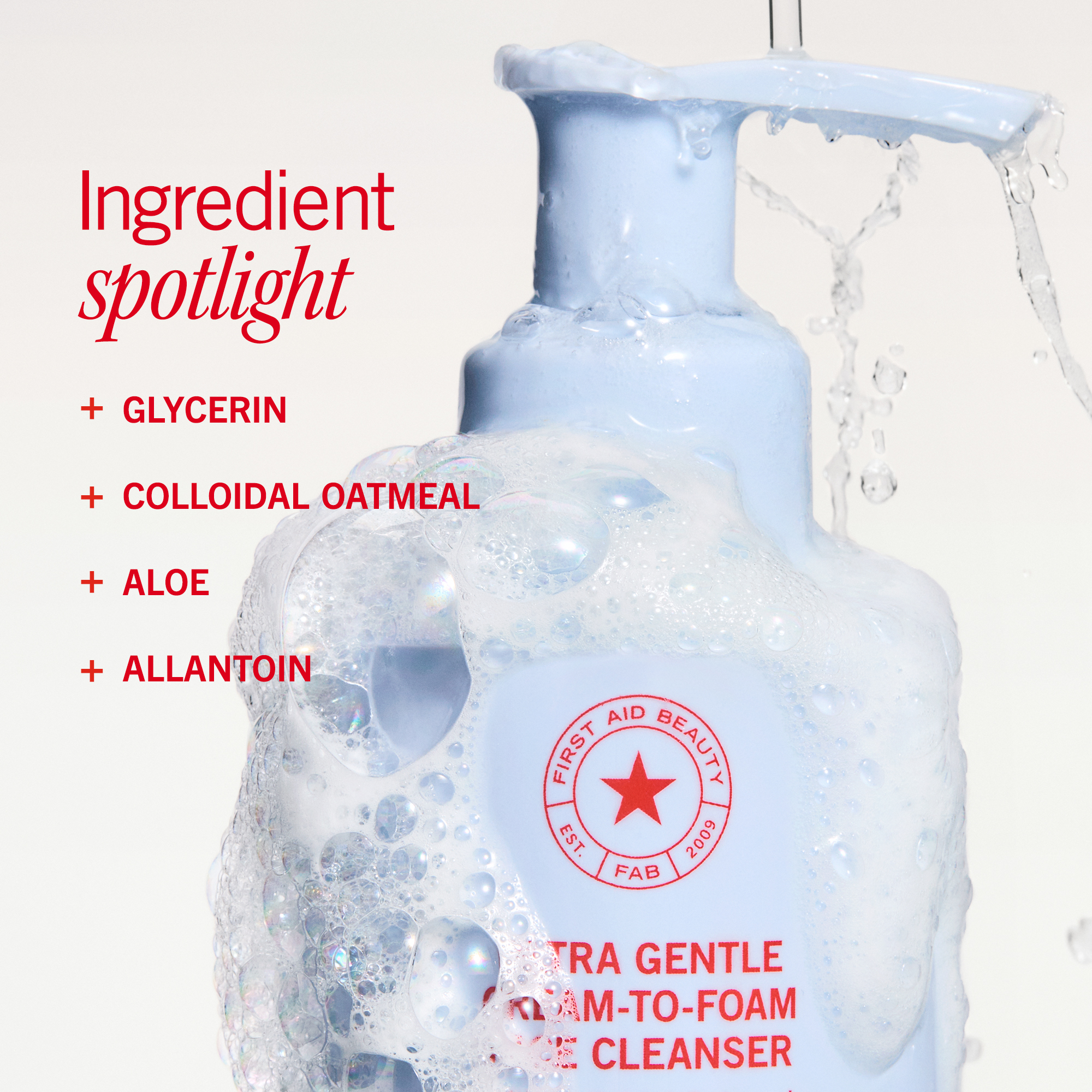 First Aid Beauty Ultra Gentle Cream-to-Foam Cleanser 59ml