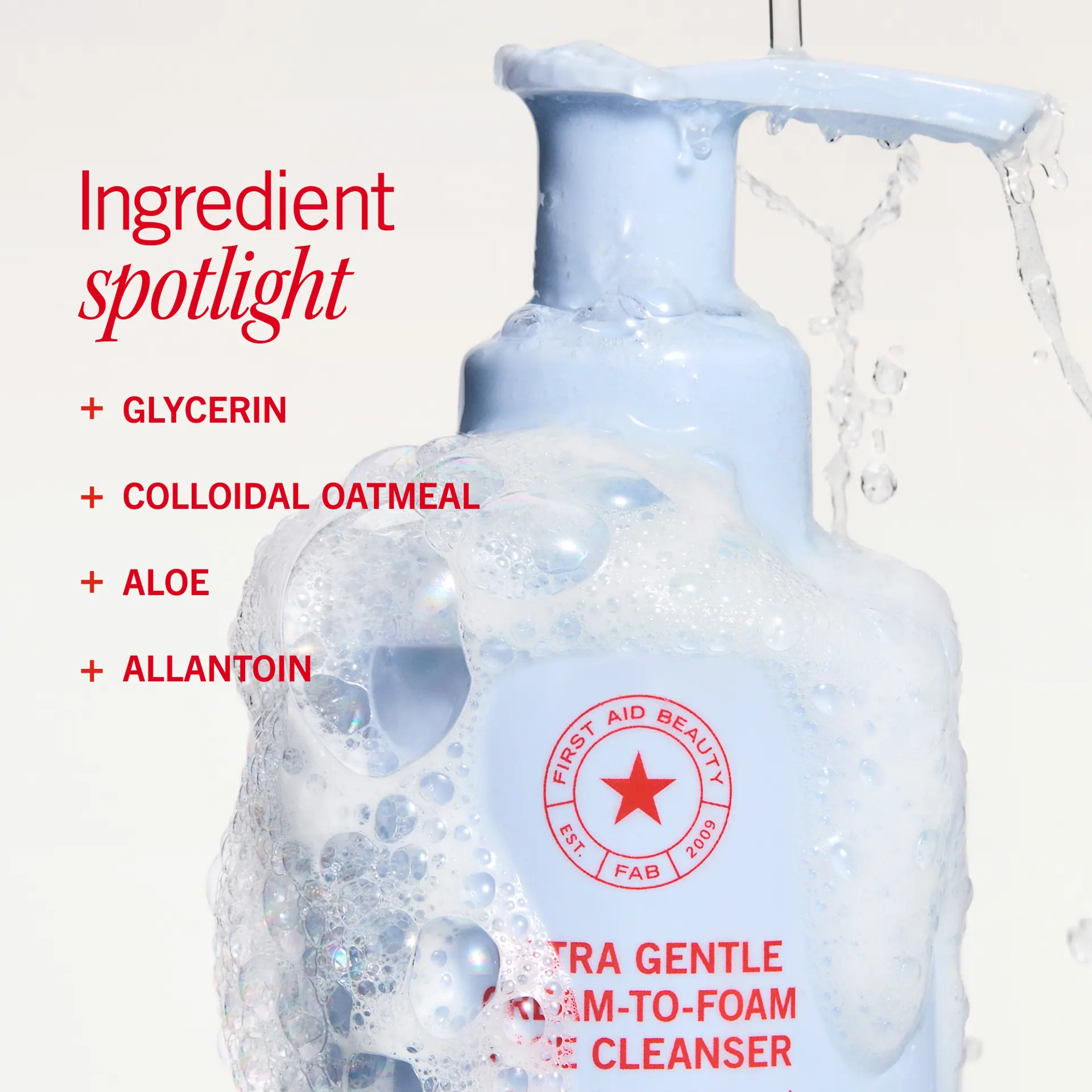 First Aid Beauty Ultra Gentle Cream-to-Foam Cleanser 177ml