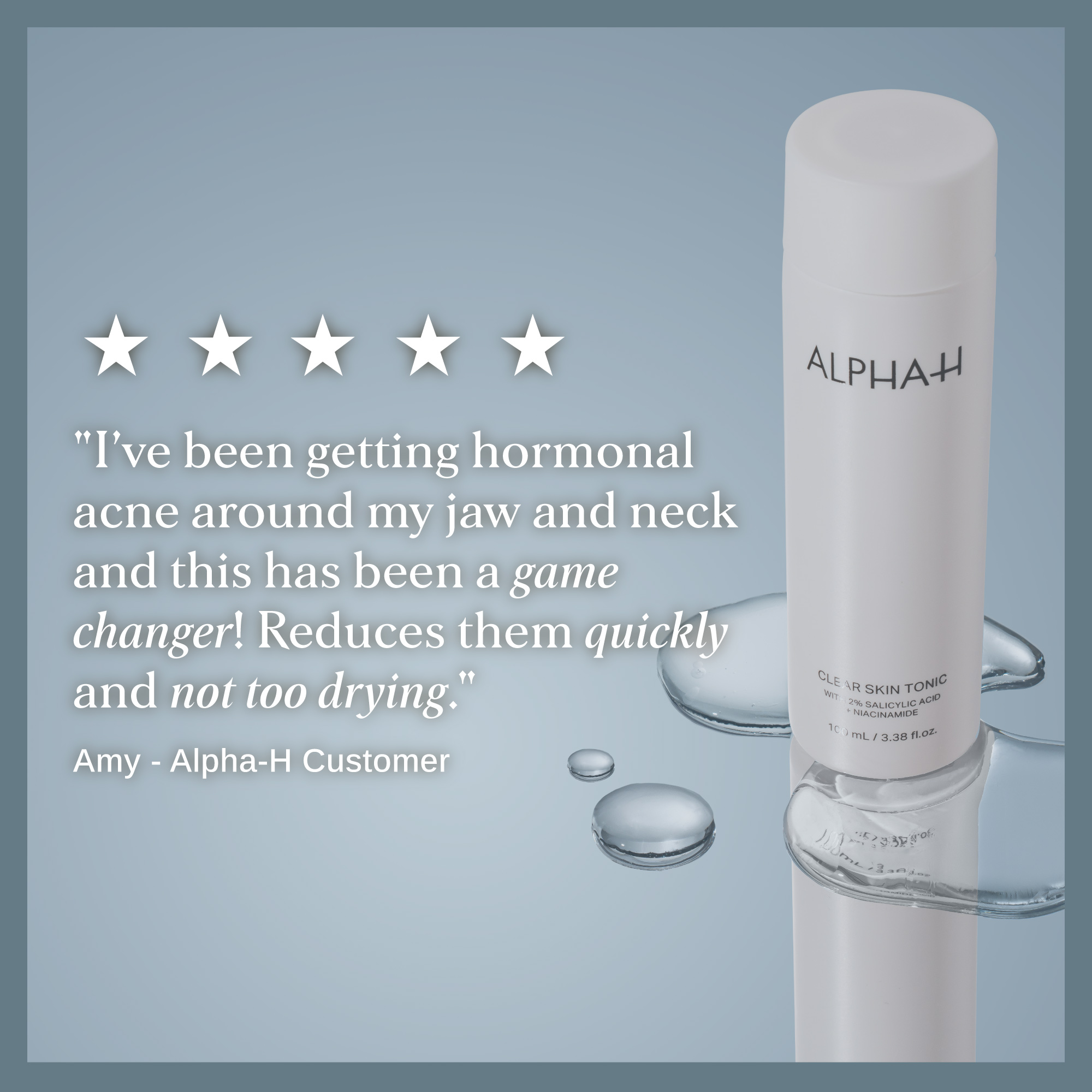 Alpha-H Clear Skin Tonic with 2% Salicylic Acid + Niacinamide 100ml