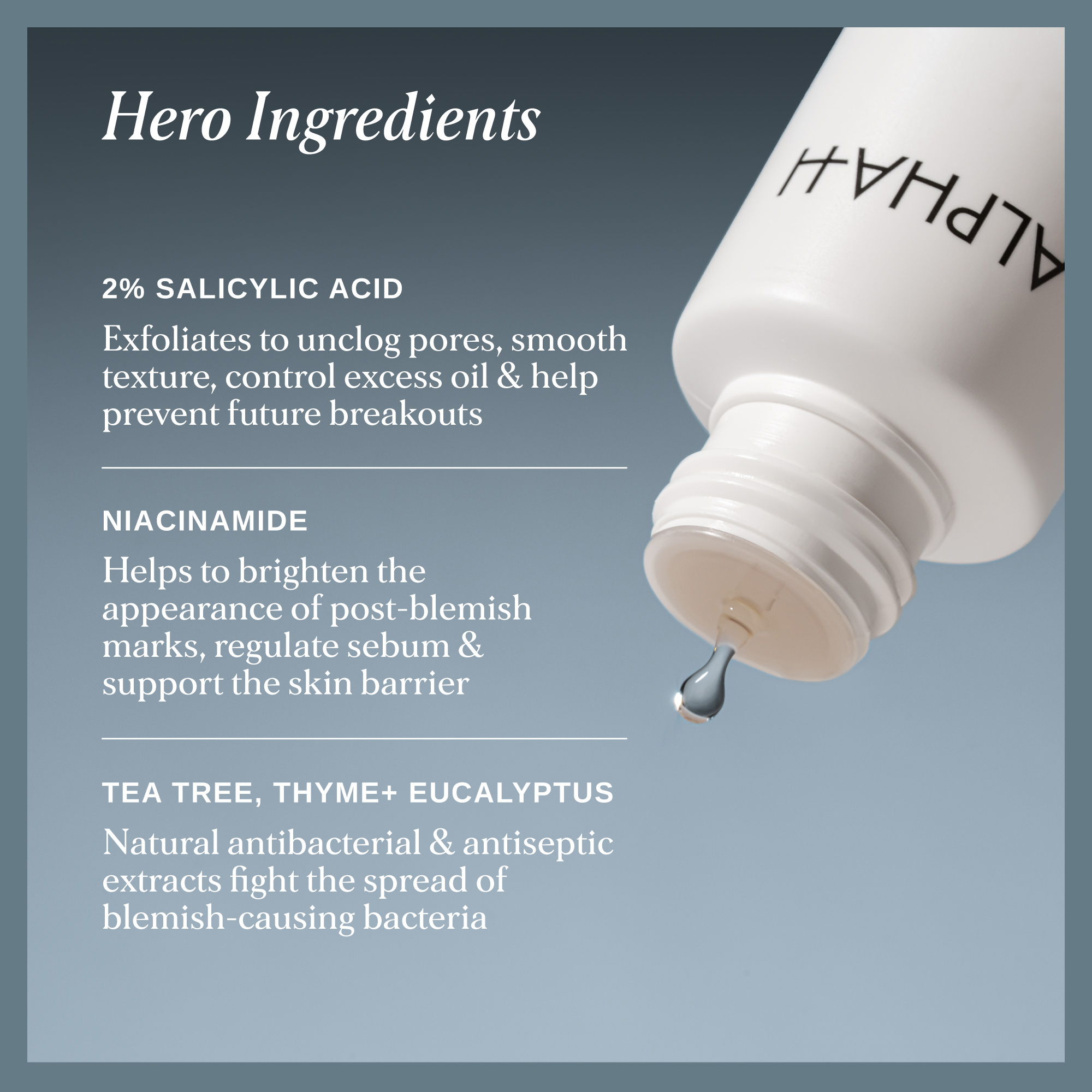 Alpha-H Clear Skin Tonic with 2% Salicylic Acid + Niacinamide 100ml