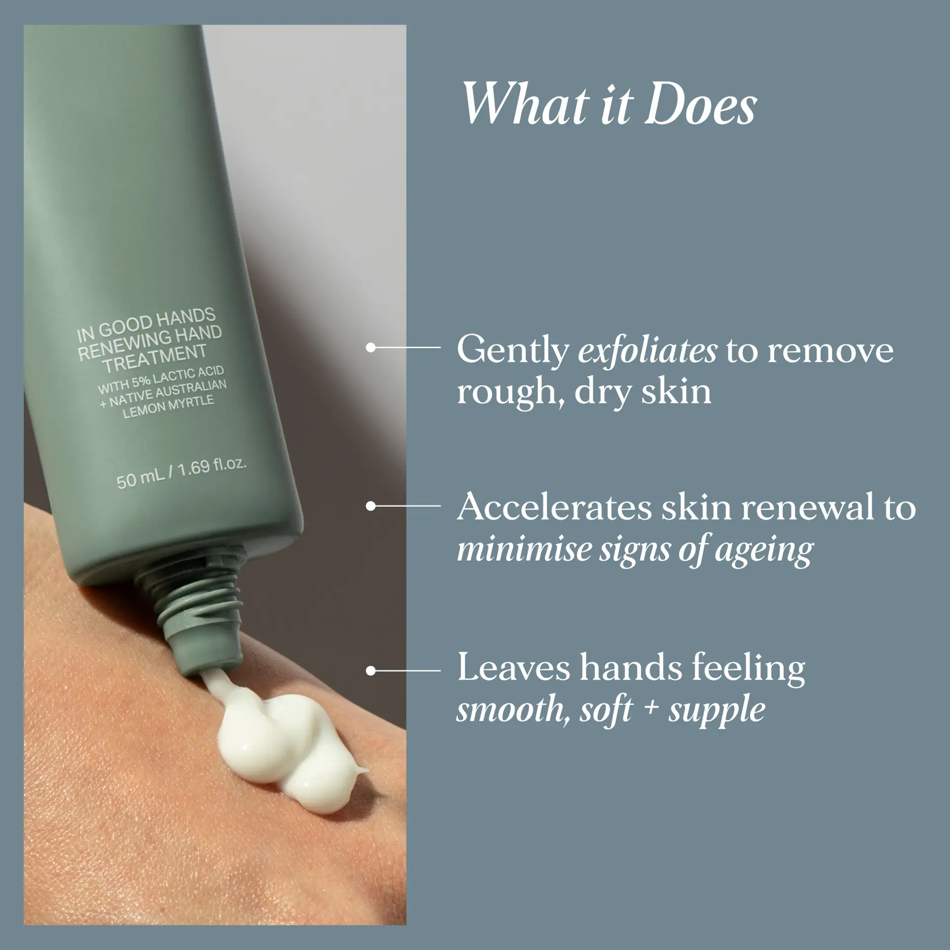 Alpha-H In Good Hands Renewing Hand Treatment with 5% Lactic Acid + Native Australian Lemon Myrtle