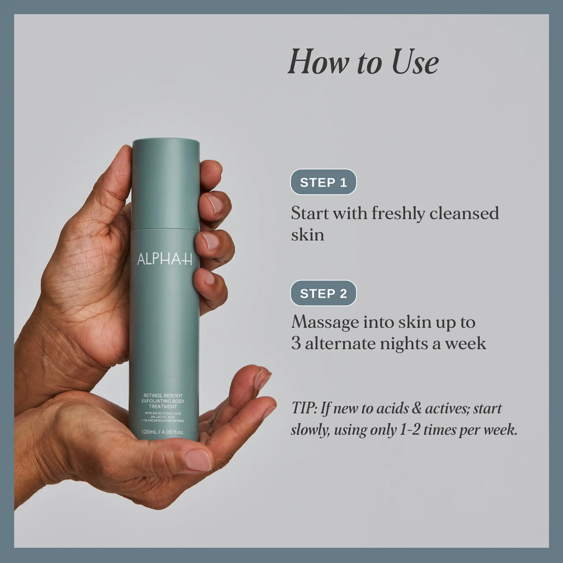 Alpha-H Retinol Reboot Exfoliating Body Treatment 120ml