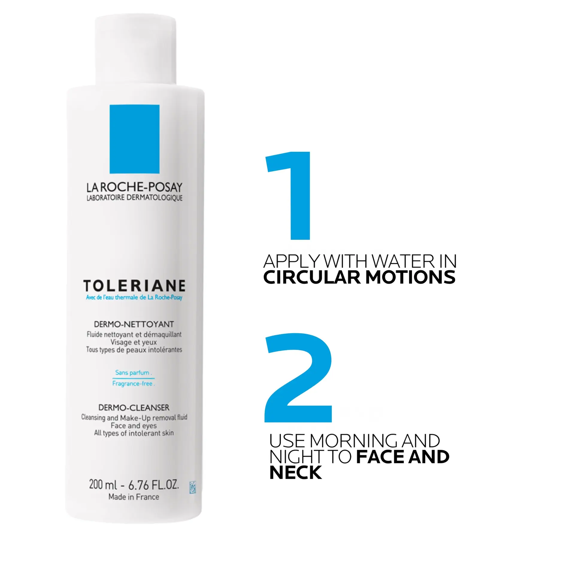 La Roche-Posay Toleriane Gentle Cream Dermo No Rinse Cleanser 200ml