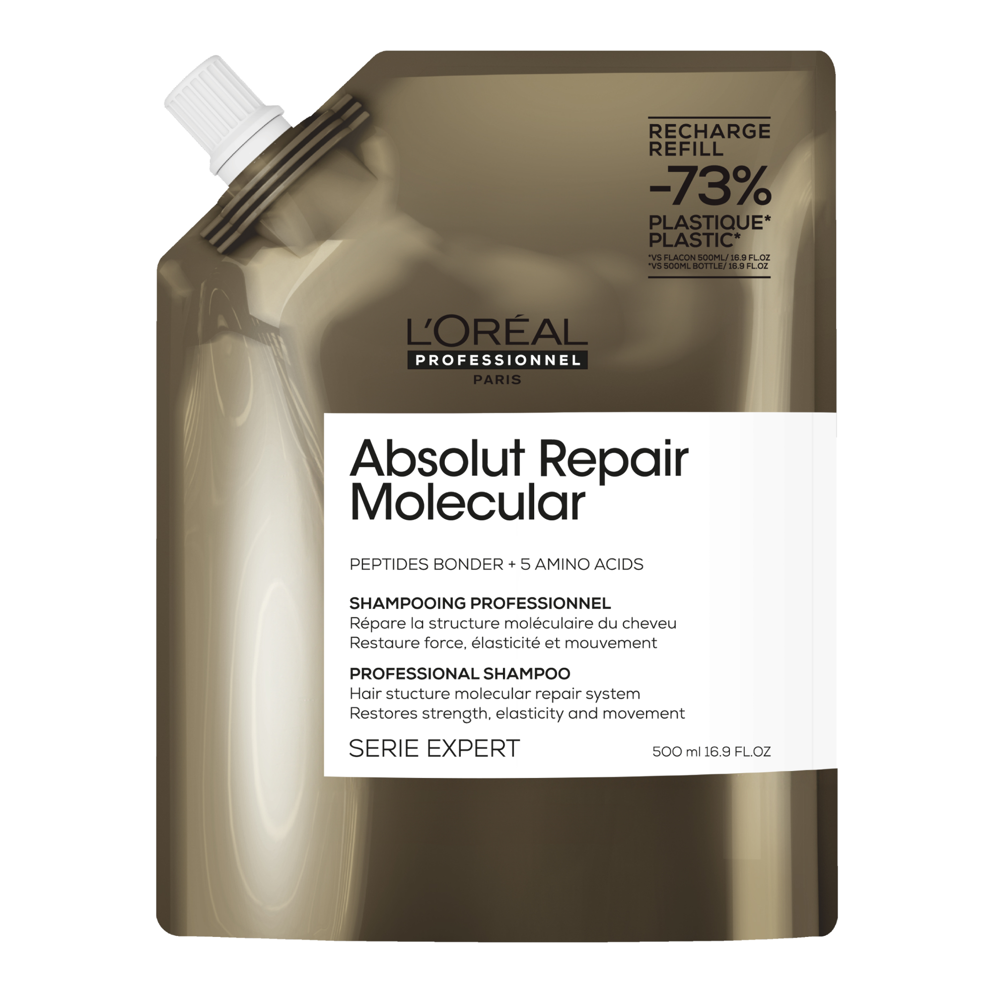 L'OrÃ©al Professionnel Absolut Repair Molecular Shampoo Refill Pouch 500ML