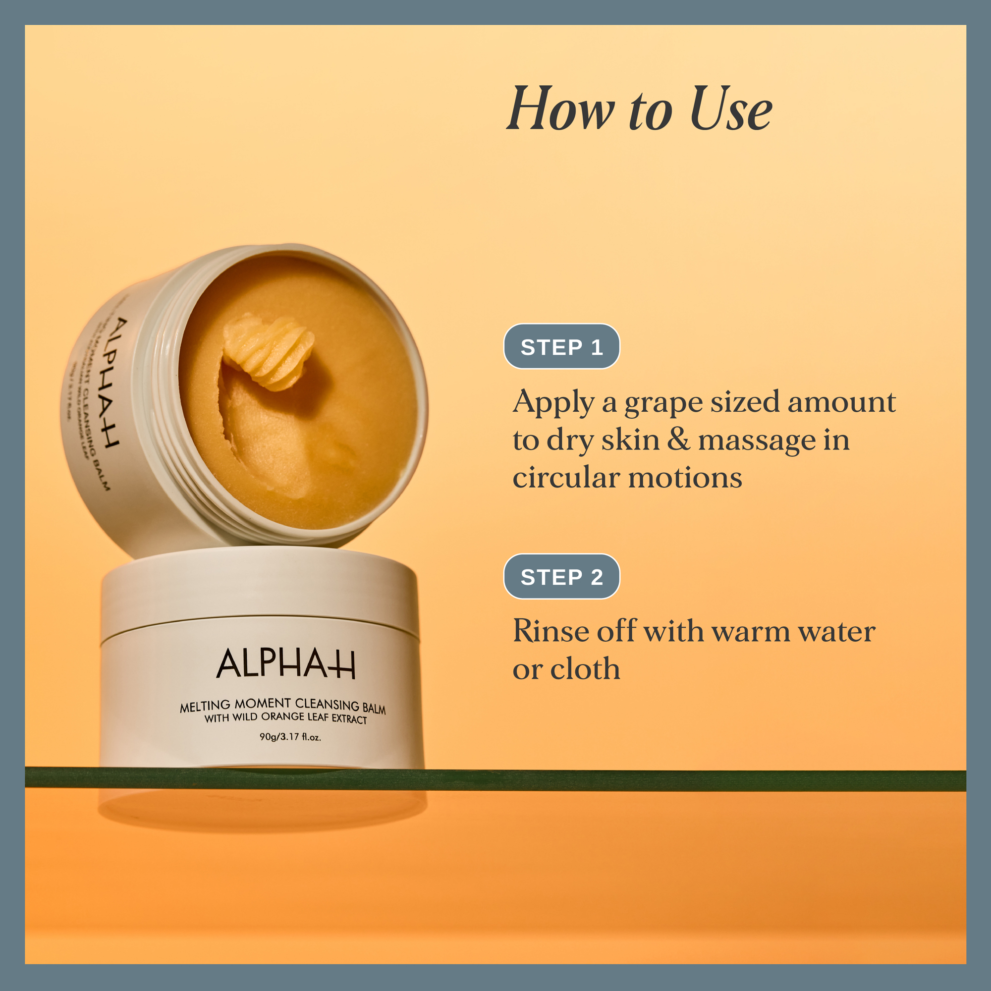 Alpha-H Melting Moment Cleansing Balm with Wild Orange Leaf Extract Mini 18g
