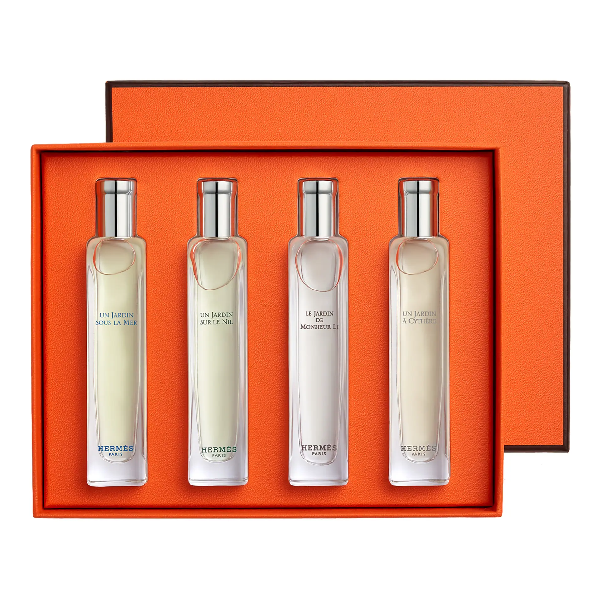 Hermès Jardin Collection 15ml Nomad Set (Sous La Mer + Sur Le Nil + Monsieur Li + A Cythere)