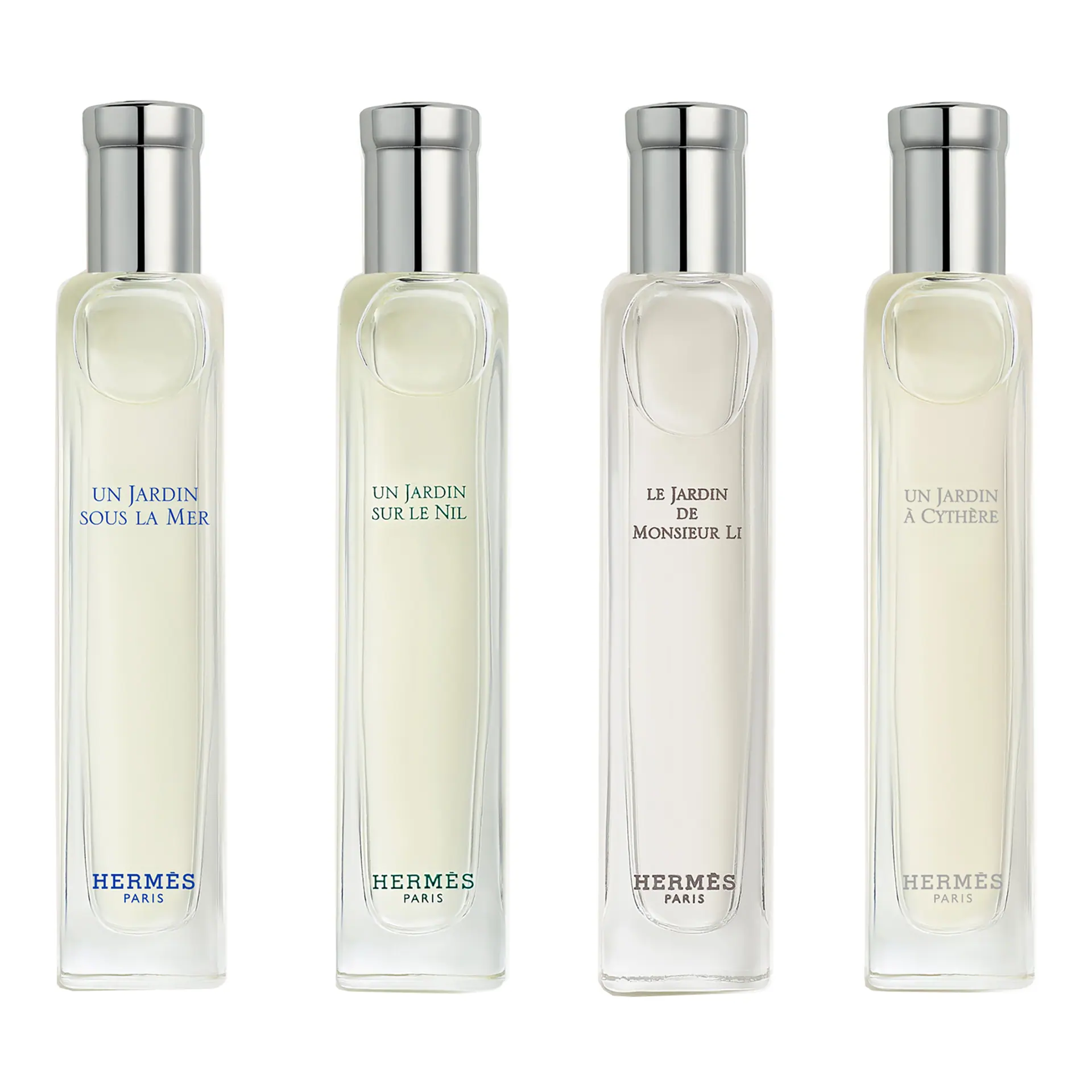 Hermès Jardin Collection 15ml Nomad Set (Sous La Mer + Sur Le Nil + Monsieur Li + A Cythere)