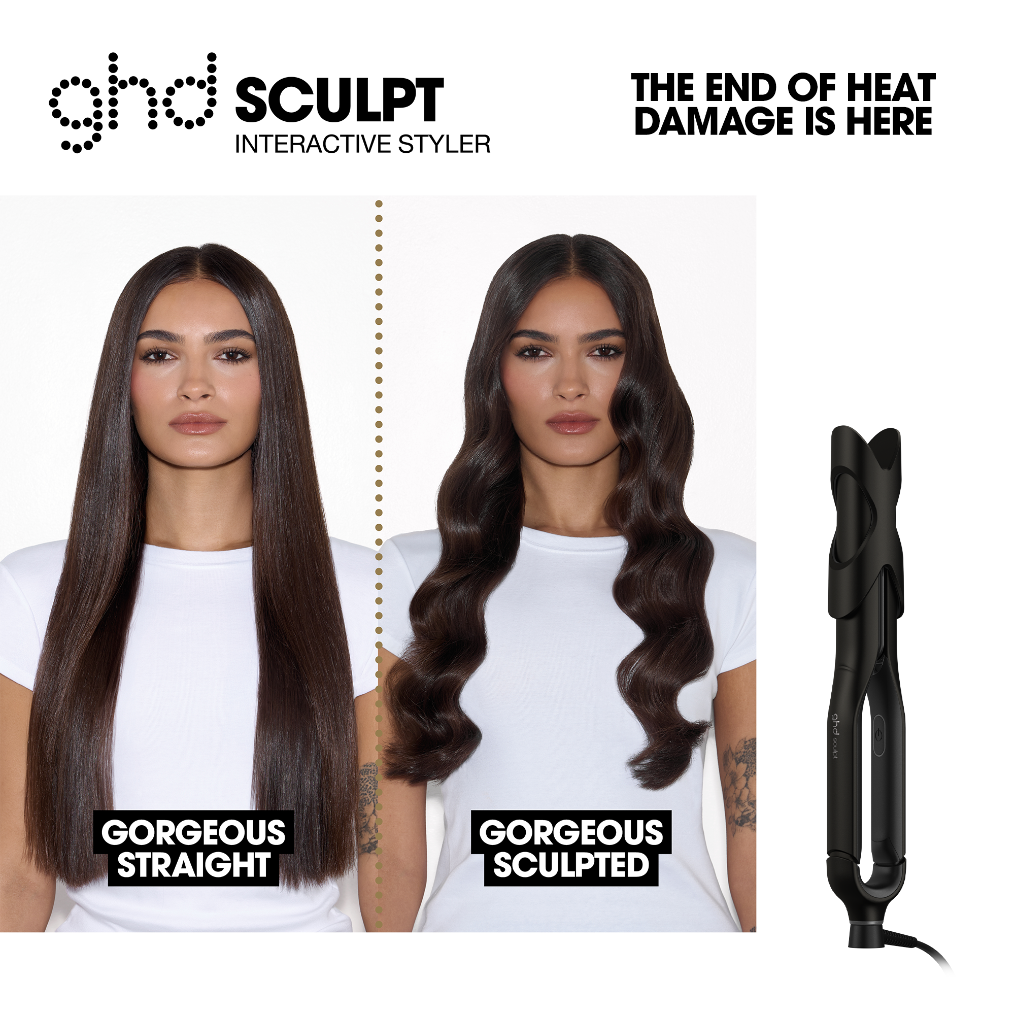 GHD Sculpt Interactive Hair Straightener in Black