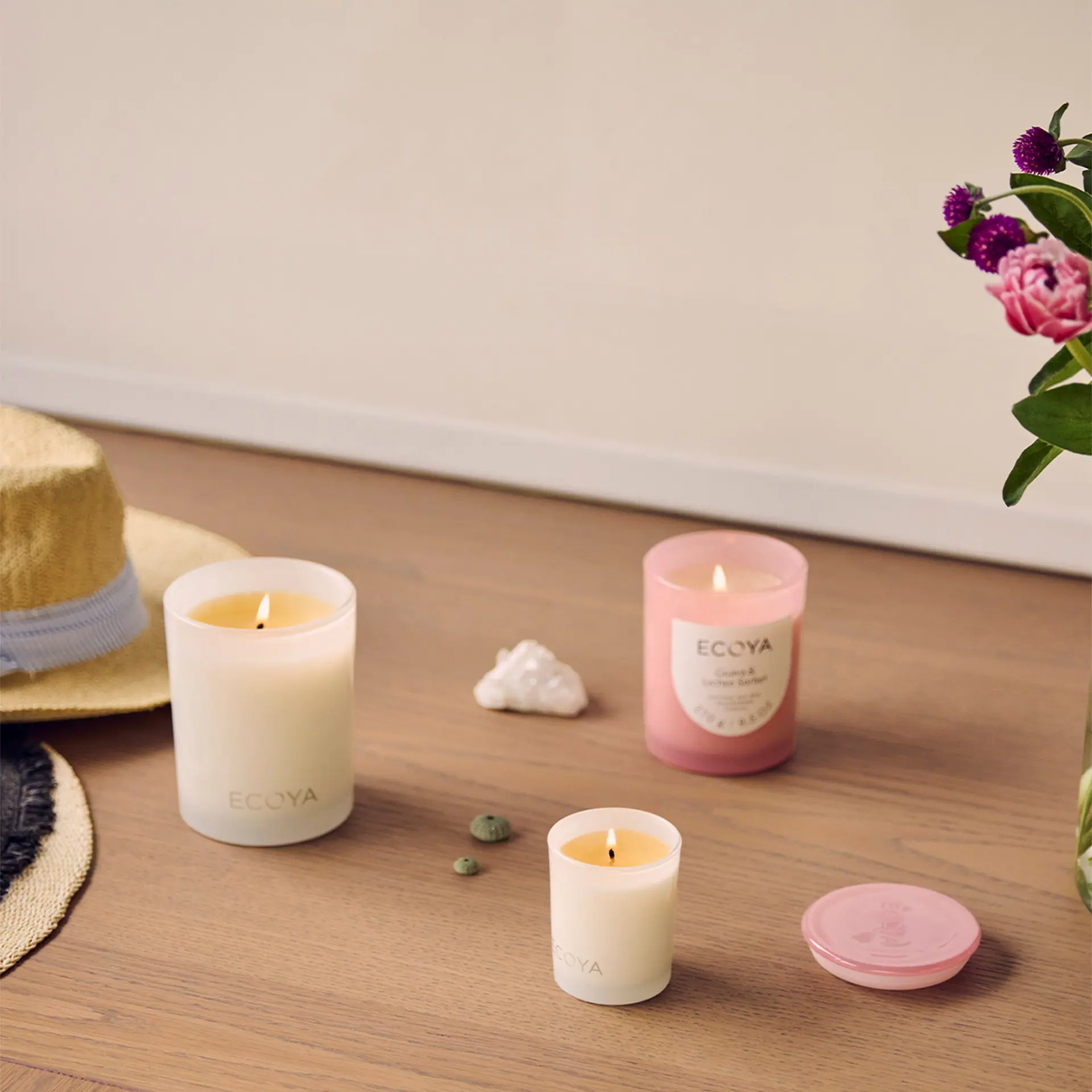 ECOYA Guava & Lychee Sorbet Mini Madison Candle 80g