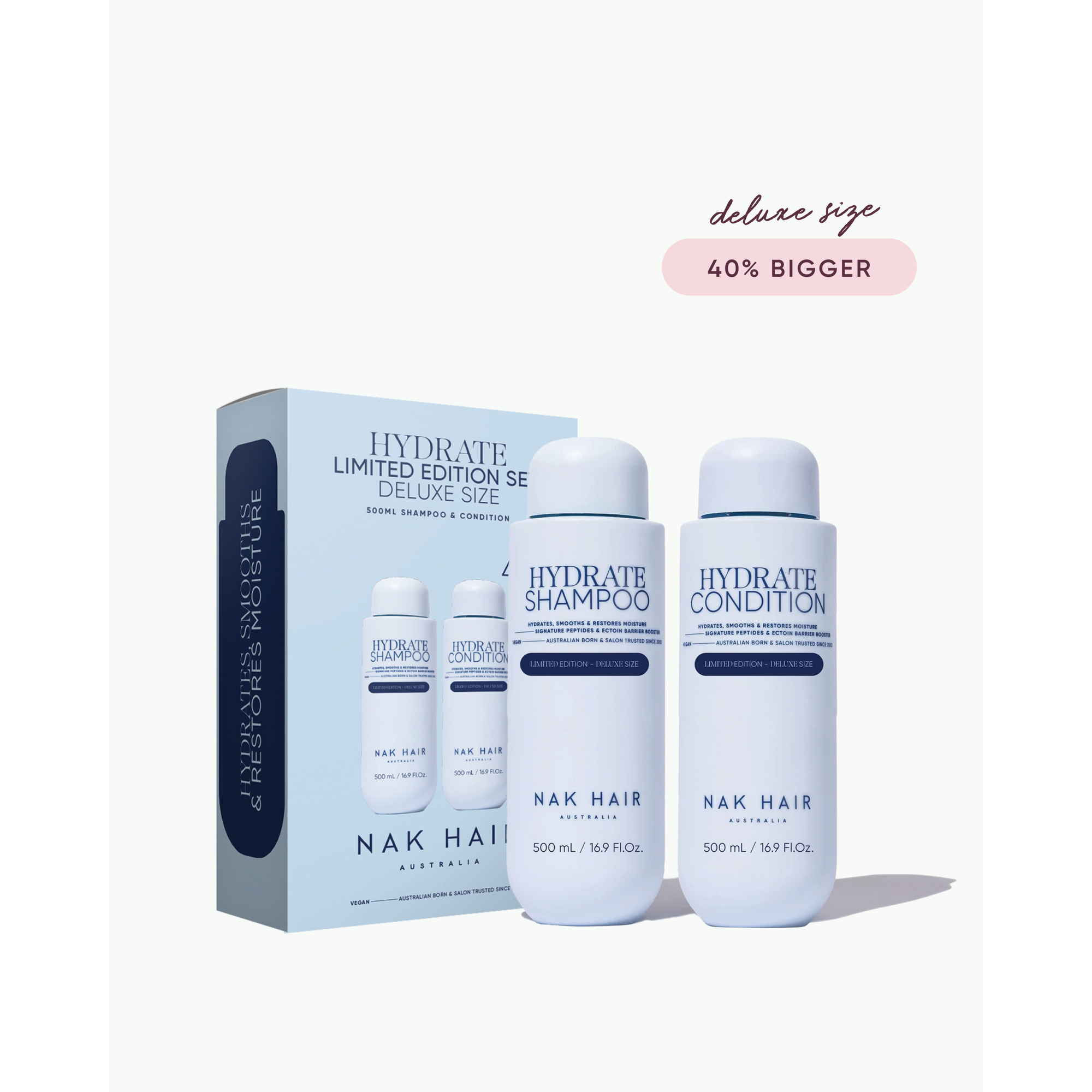NAK Hair Signature Hydrate 500ml Duo