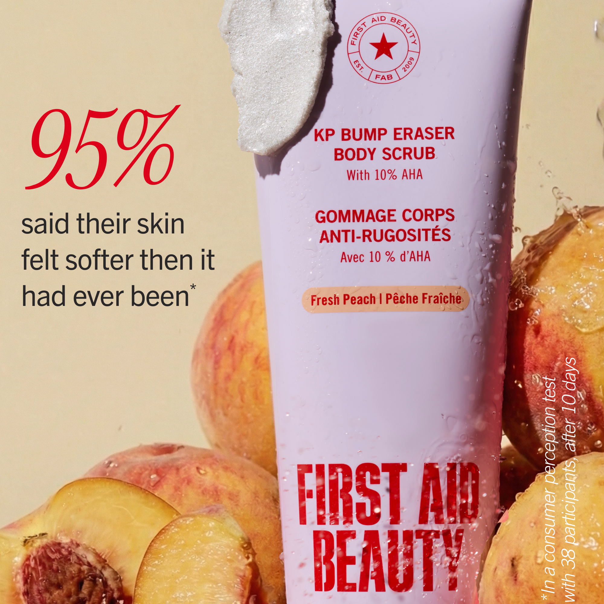 First Aid Beauty KP Bump Eraser Body Scrub Fresh Peach 59ml