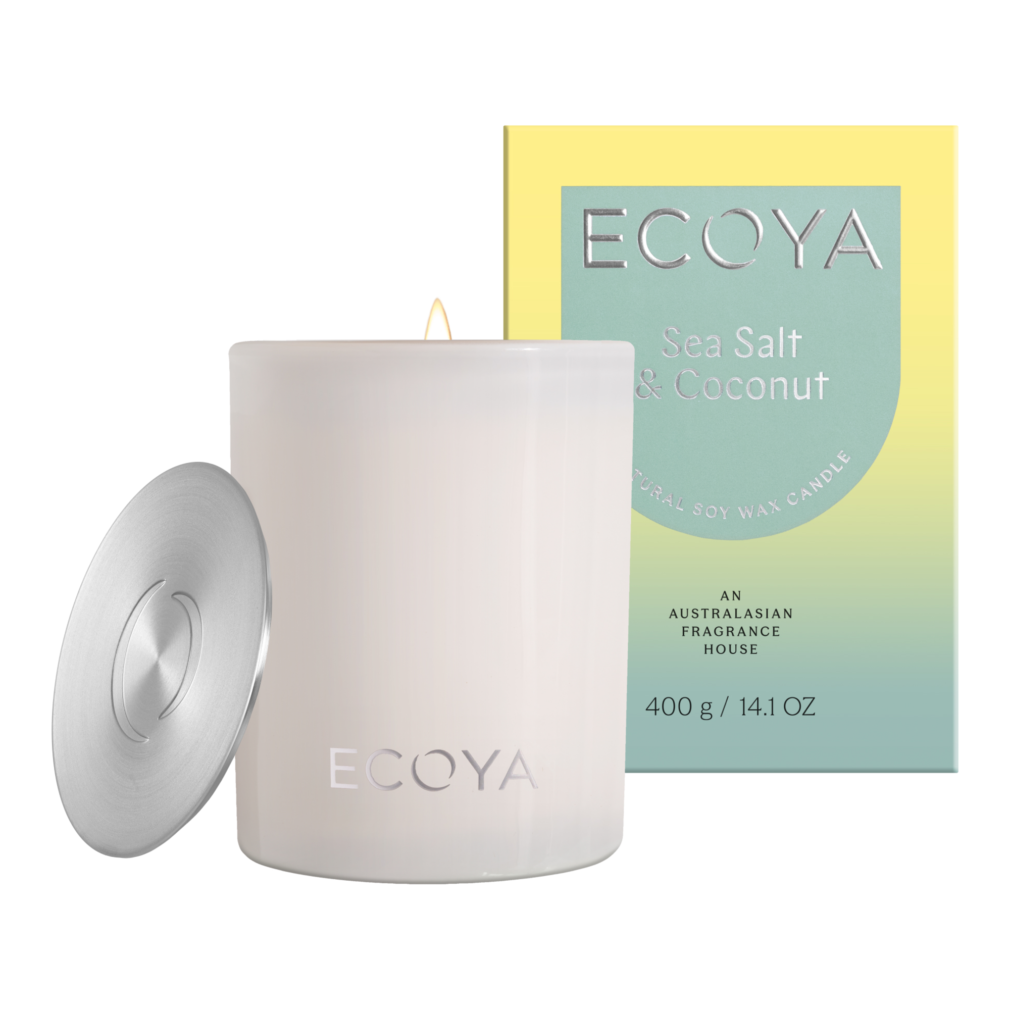 ECOYA Sea Salt & Coconut Madison Candle 400g