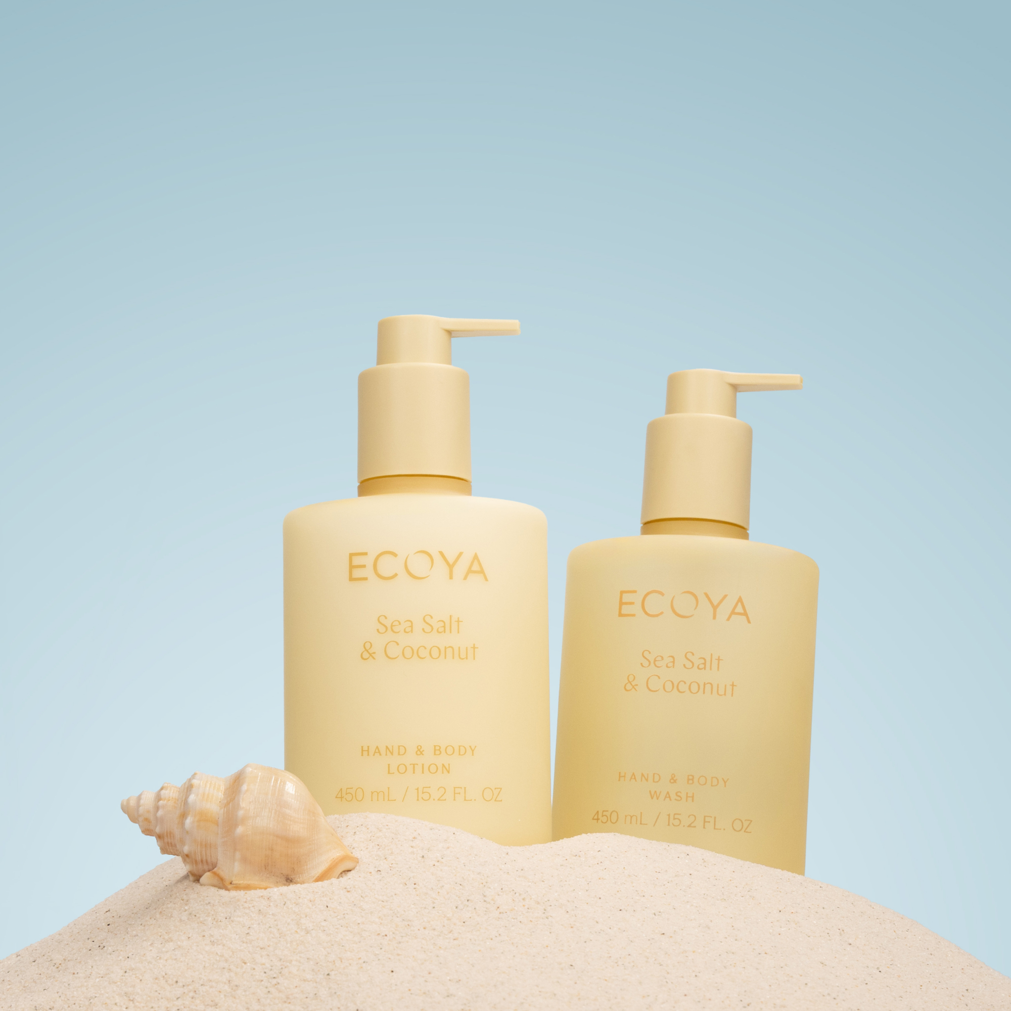 ECOYA Sea Salt & Coconut Hand & Body Wash 450ml