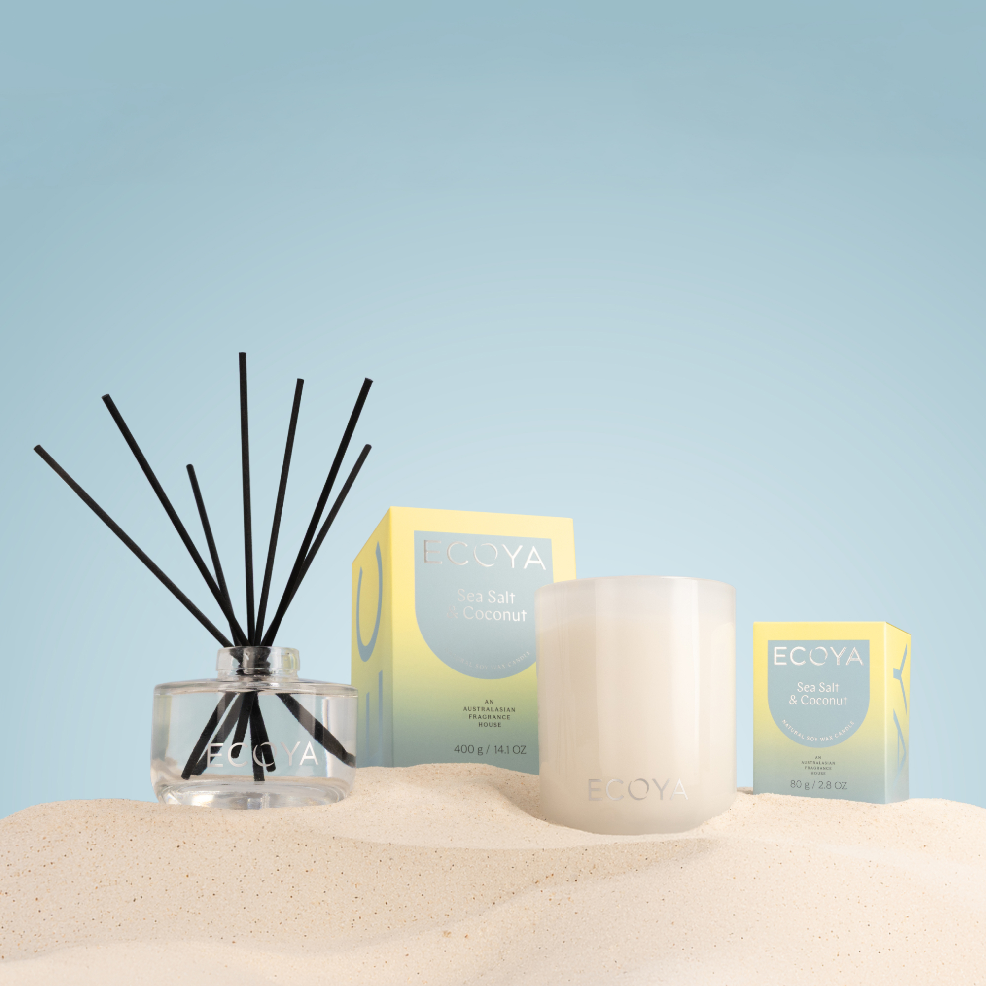 ECOYA Sea Salt & Coconut Reed Diffuser 200ml