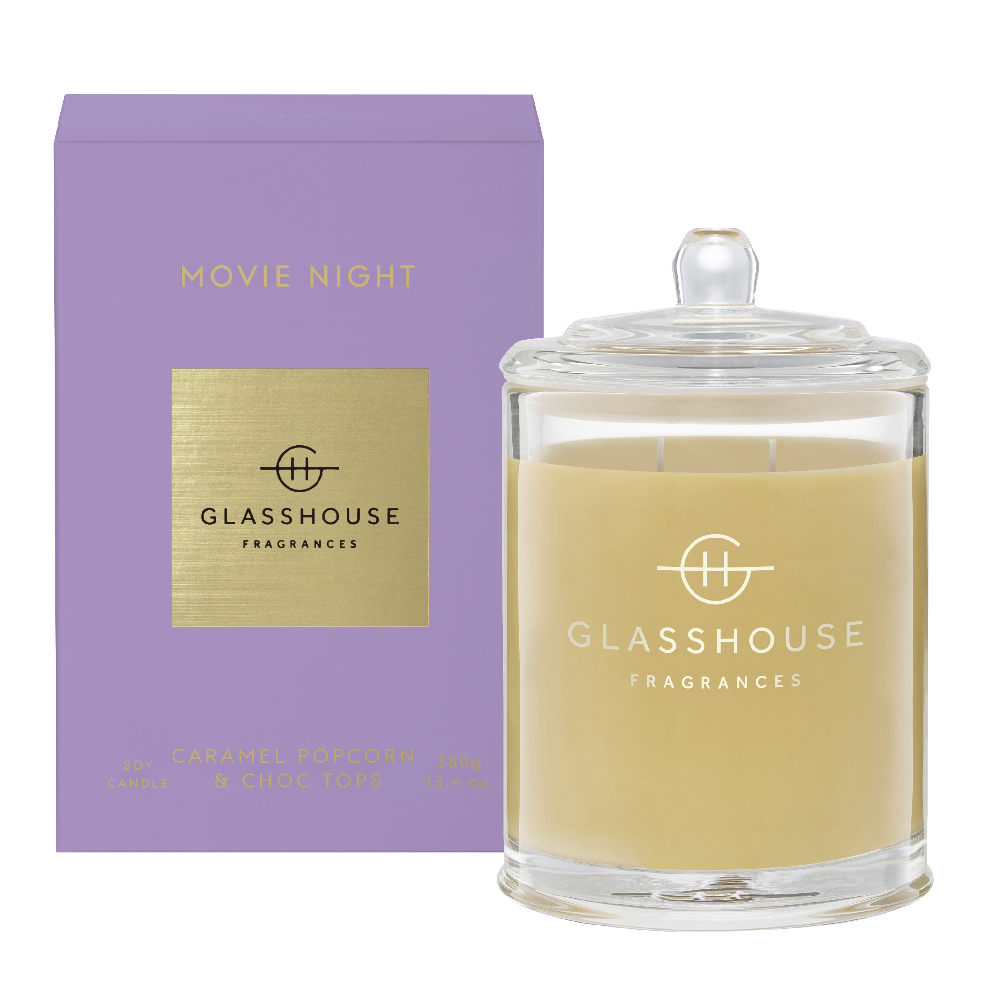 Glasshouse Fragrances MOVIE NIGHT 380g SOY CANDLE