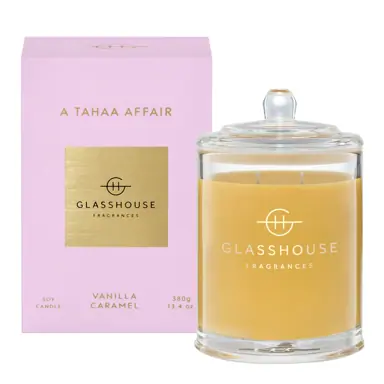 Glasshouse Fragrances A TAHAA AFFAIR 380g Soy Candle