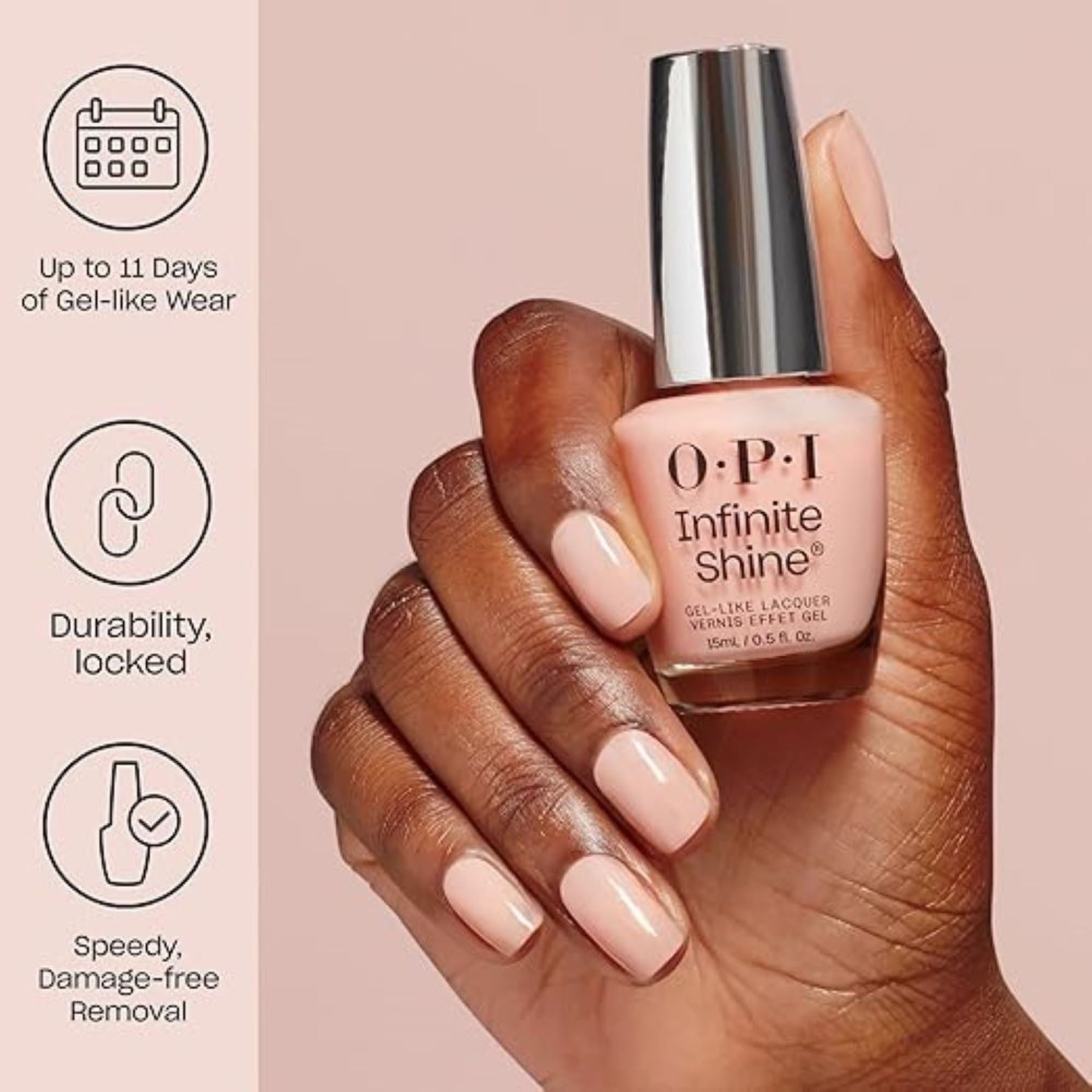 OPI Infinite Shine Beyond Pale Pink 15mL