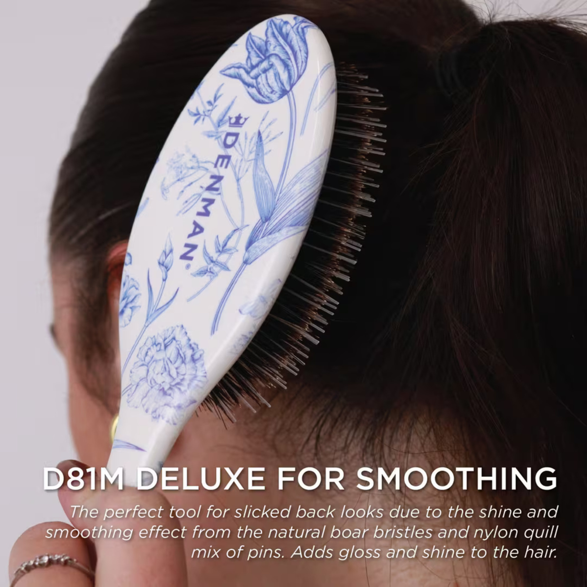 Denman D81M Blue Belle Style & Shine Brush