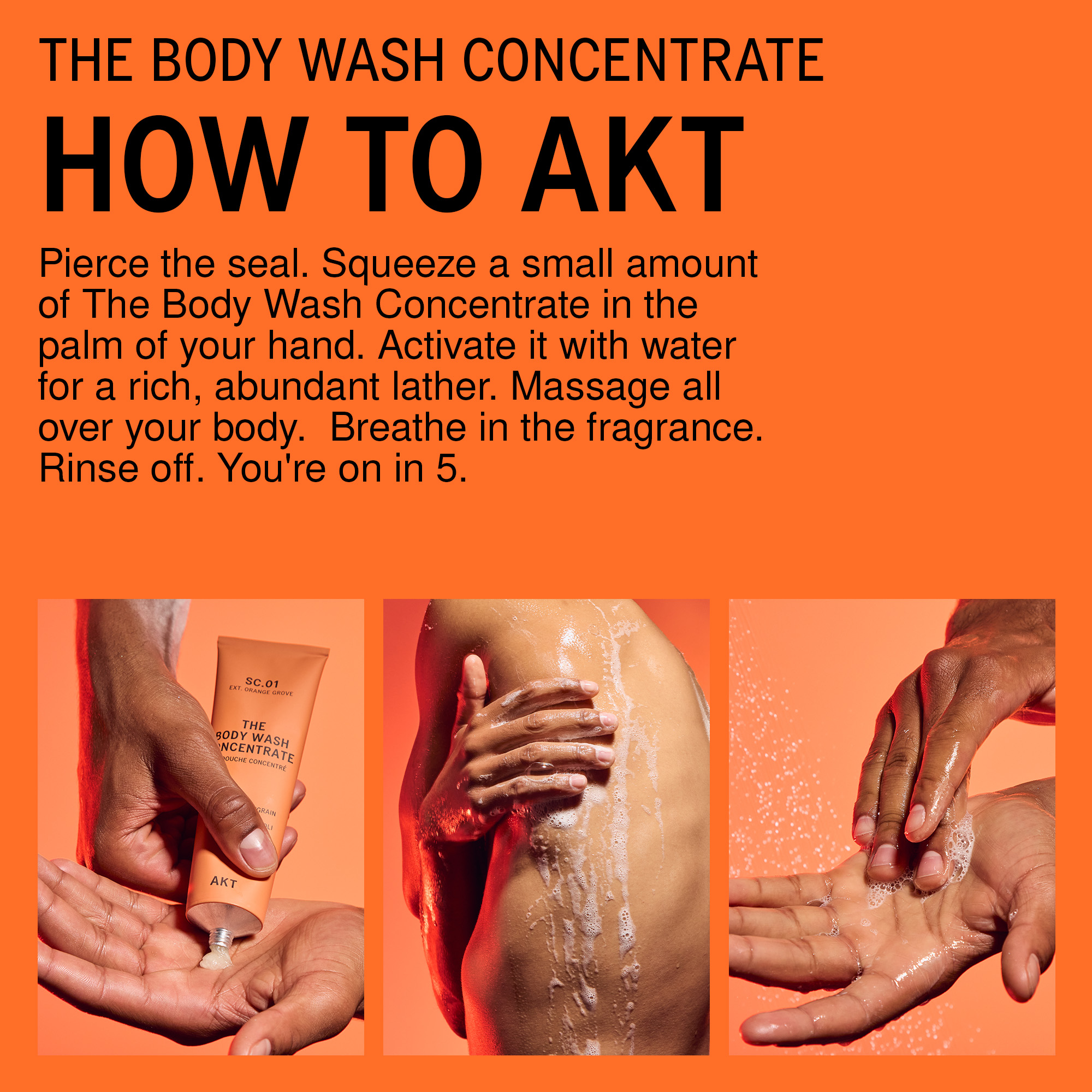 AKT London The Body Wash Concentrate - Orange Grove Sc.01