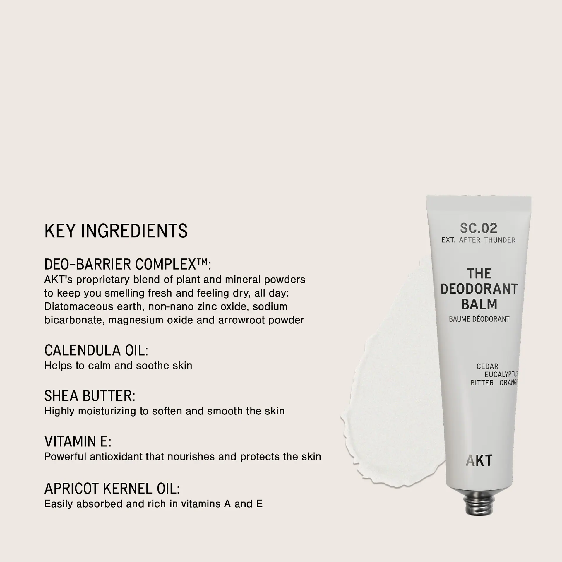AKT London The Deodorant Balm - After Thunder Sc.02