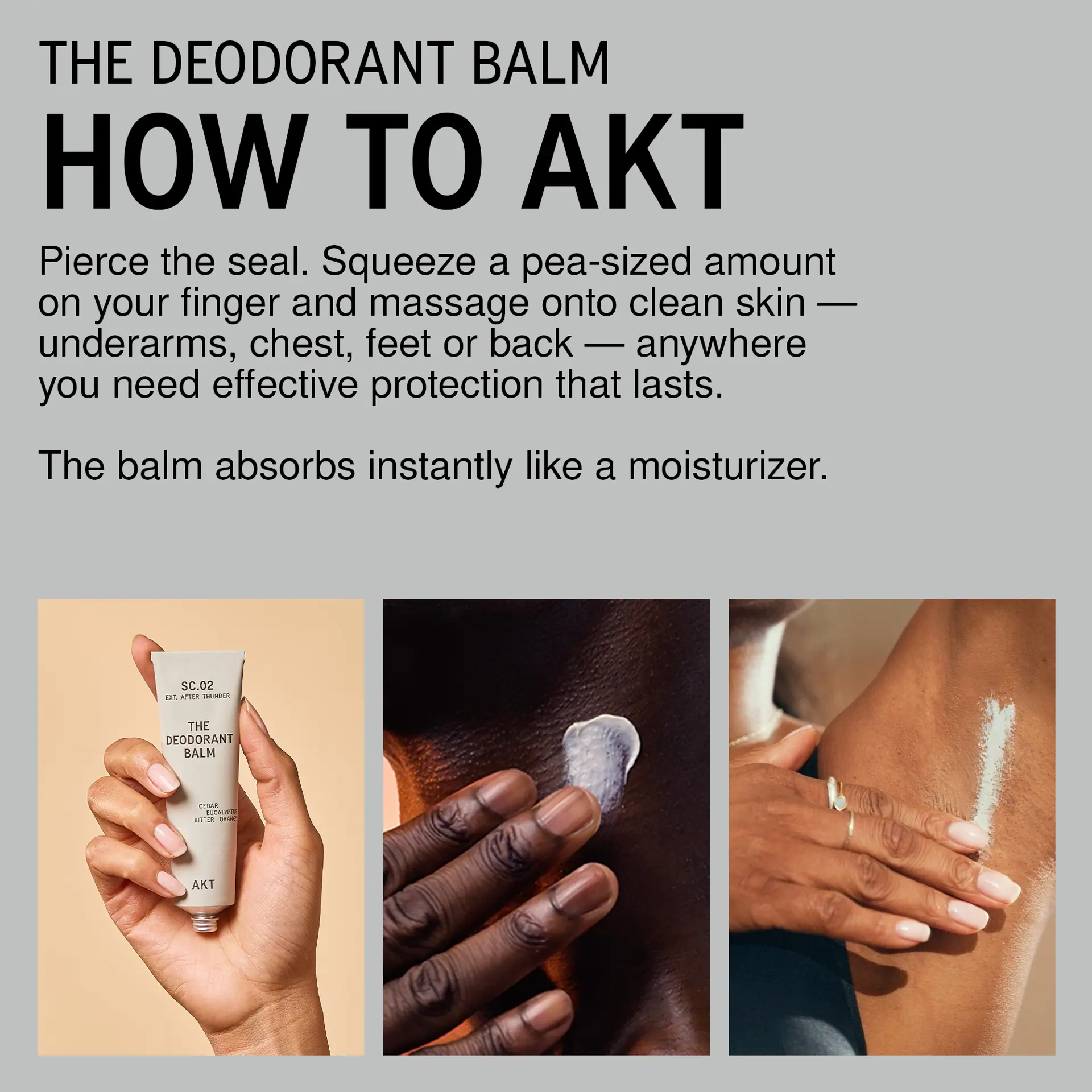 AKT London The Deodorant Balm - After Thunder Sc.02