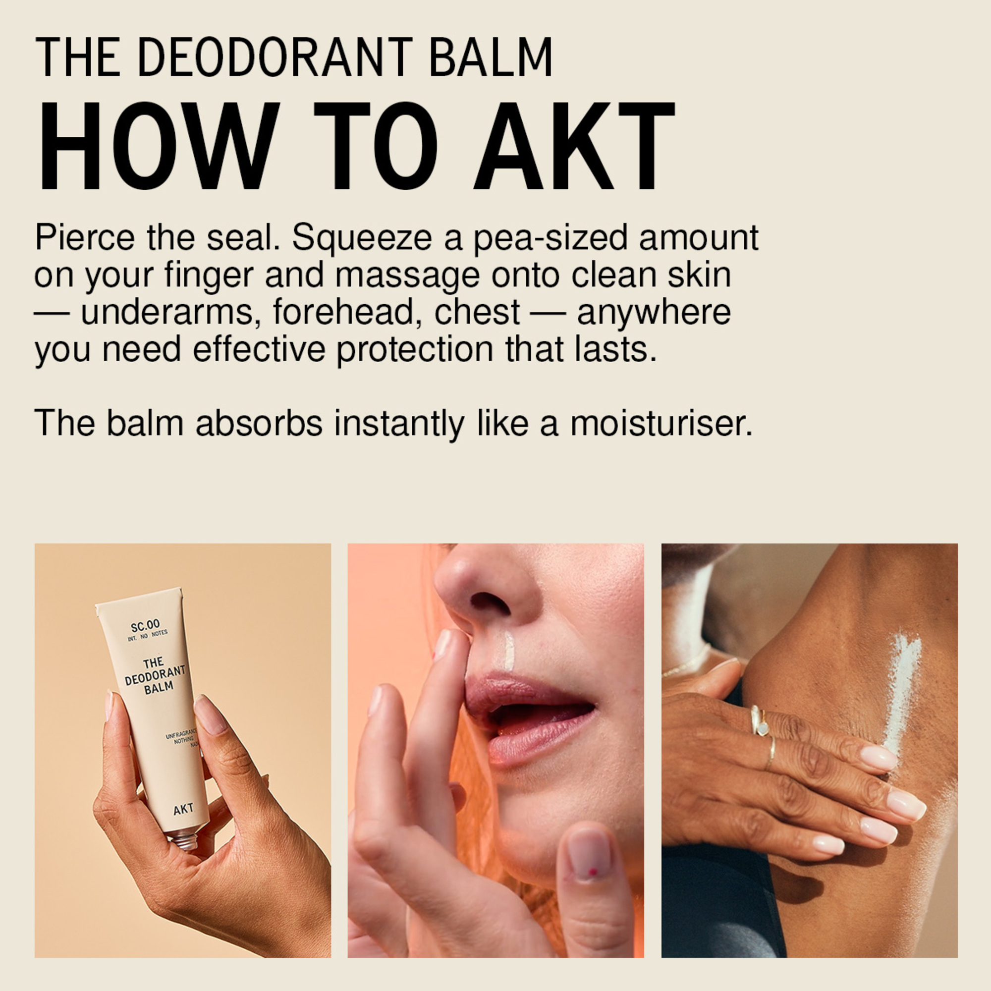 AKT London The Deodorant Balm
