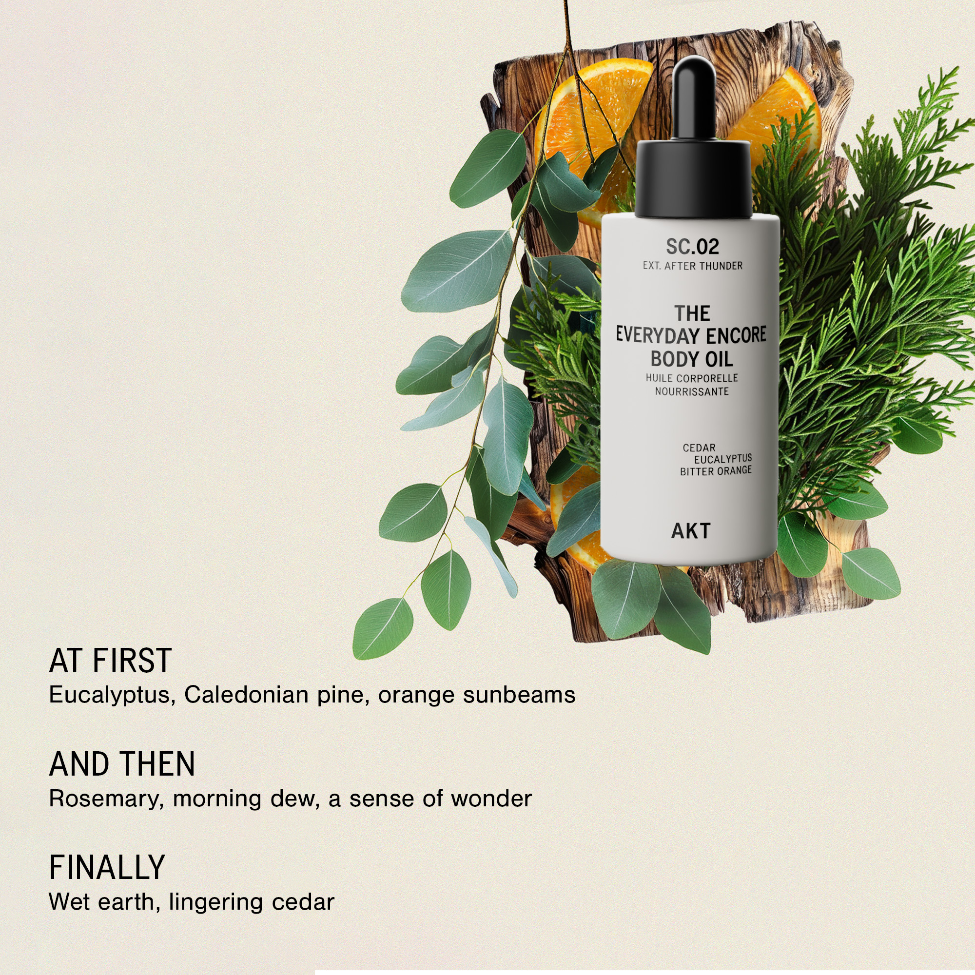 AKT London The Everyday Encore Body Oil - After Thunder Sc.02
