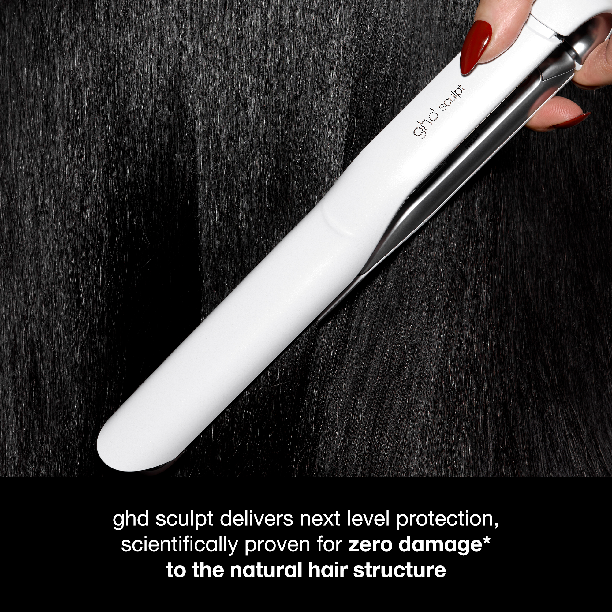 GHD Sculpt Interactive Hair Straightener in White