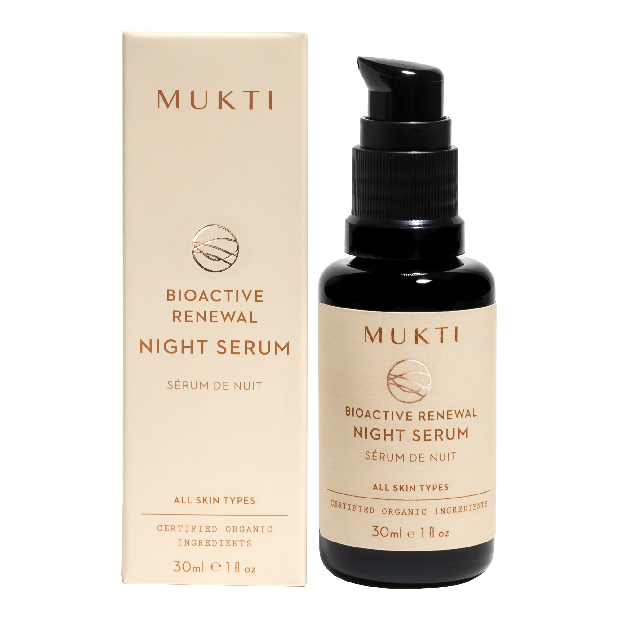 Mukti Organics Bioactive Renewal Night Serum