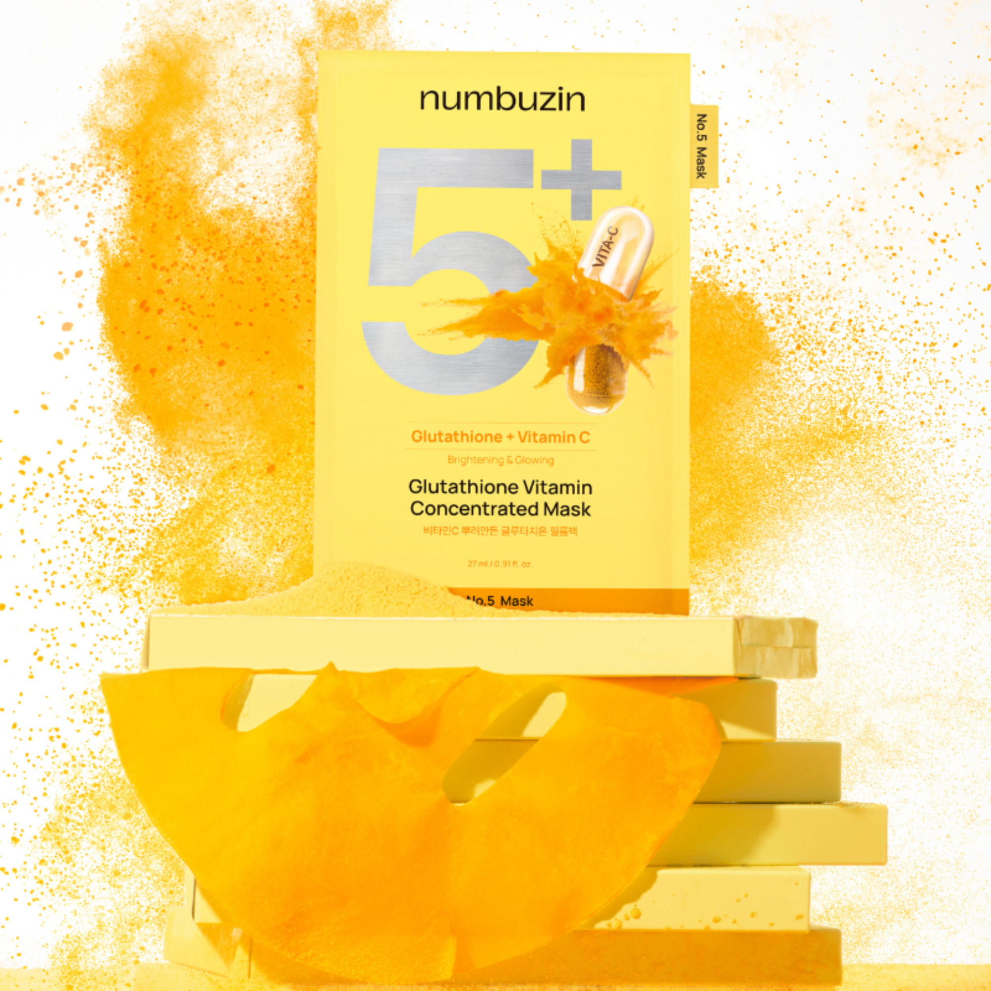 numbuzin No.5+ Glutathione Vitamin Concentrated Mask (5ea)
