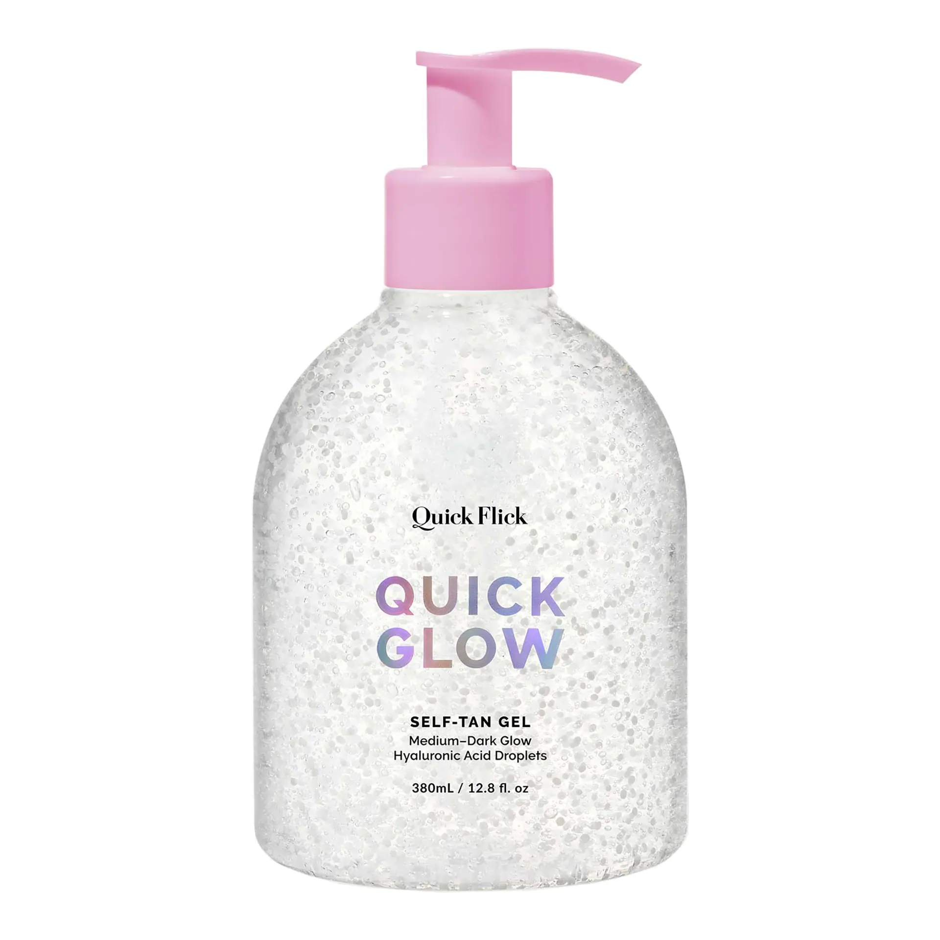 The Quick Flick Quick Glow Self Tan Gel with Hyaluronic Acid Droplets