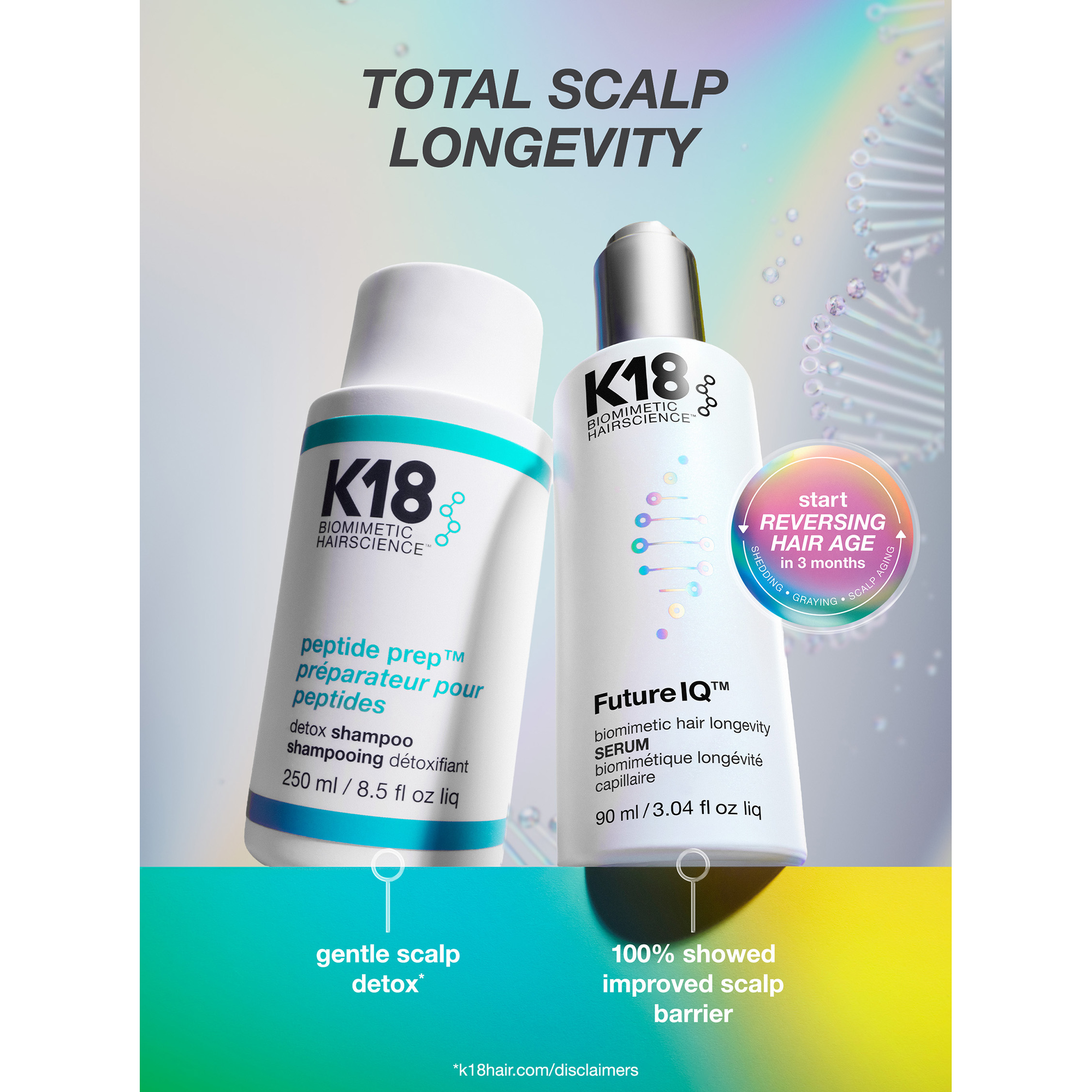 K18 Future IQ Biomimetic Hair Longevity Serum 90 mL