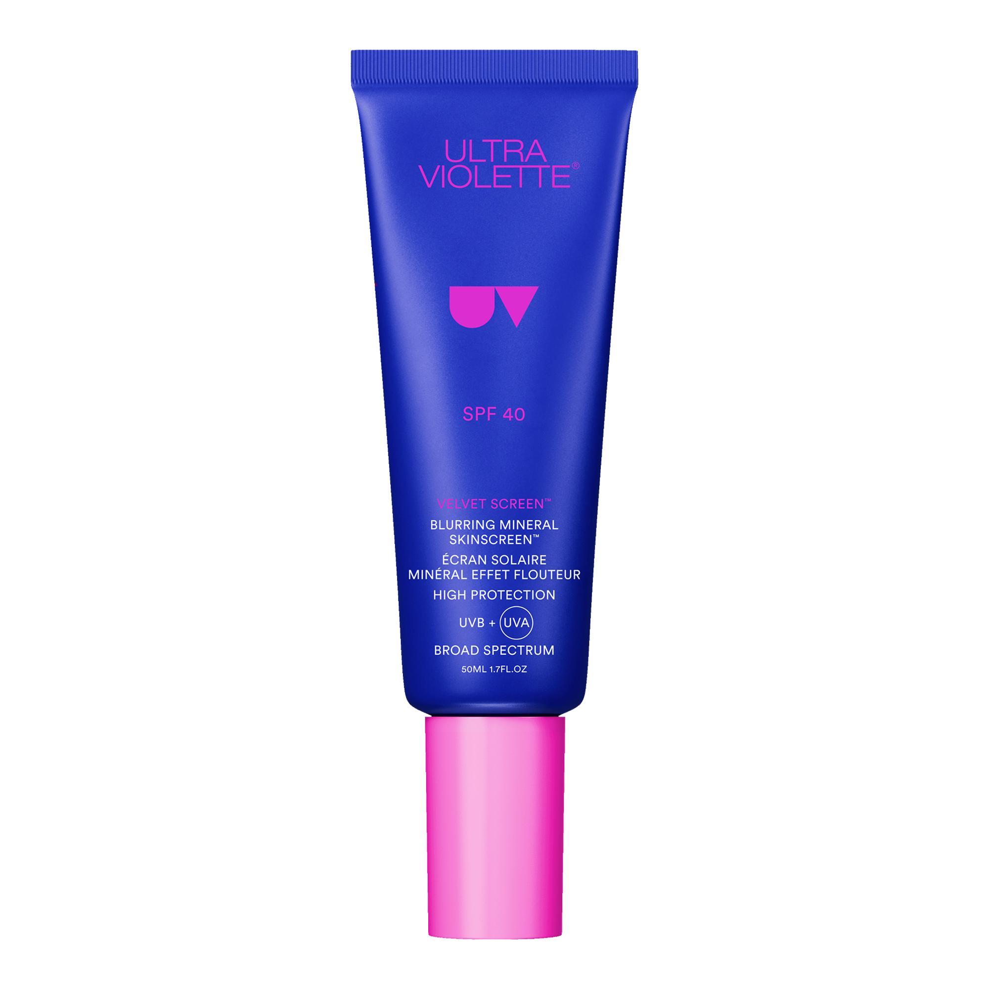 Ultra Violette Velvet Screen SPF 40 Blurring Mineral SKINSCREEN 50mL