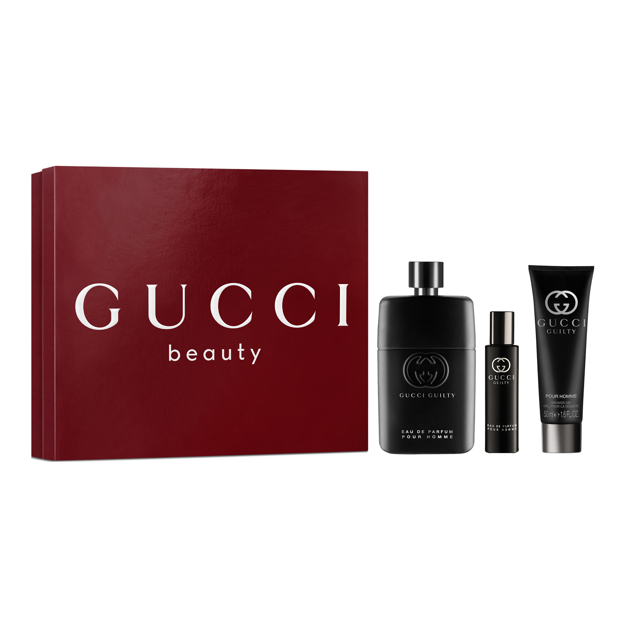 Gucci Beauty Gucci Guilty Pour Homme Eau de Parfum for Men and Shower Gel Trio Gift Set