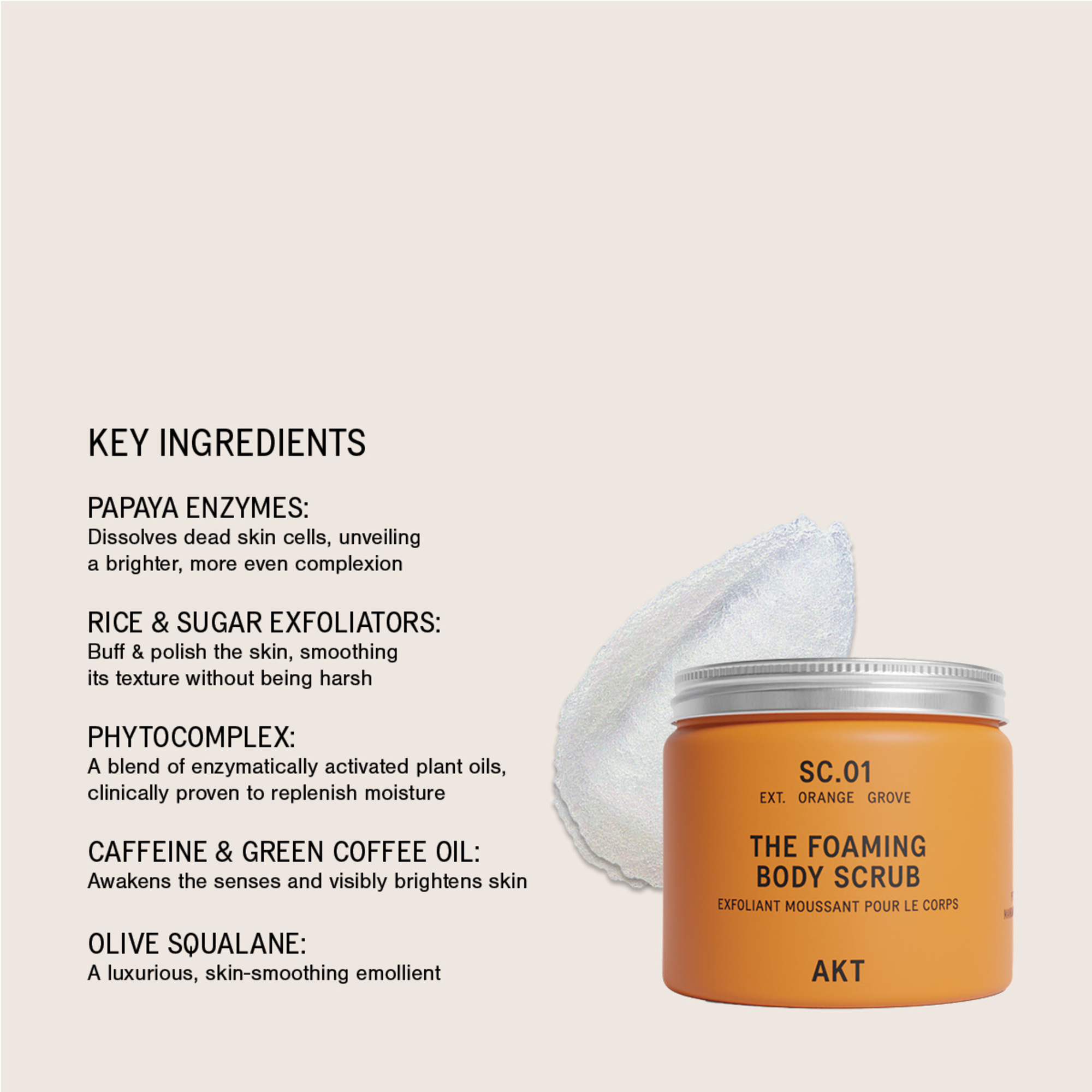 AKT London The Foaming Body Scrub