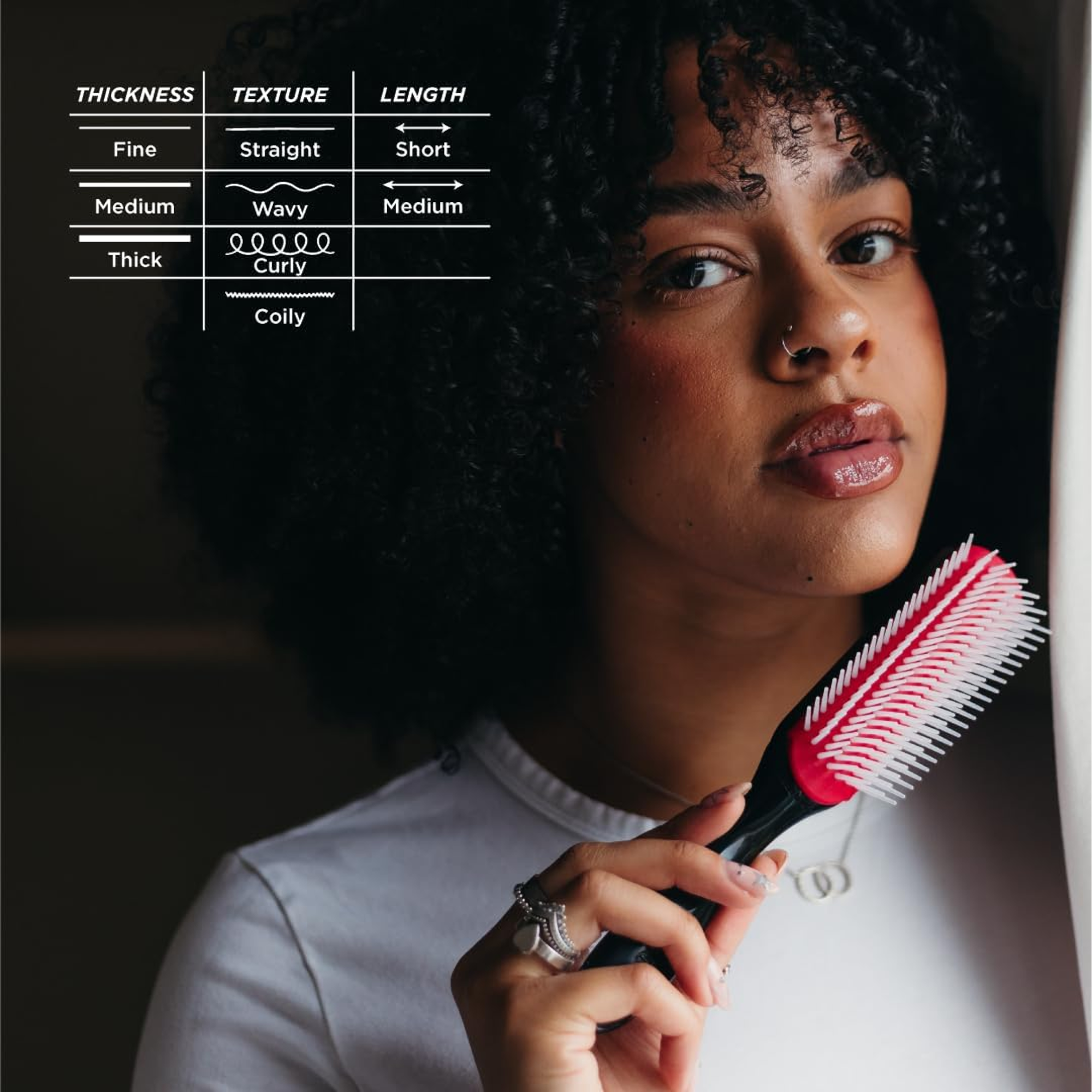 Denman D3 7 Row Styler Classic Brush