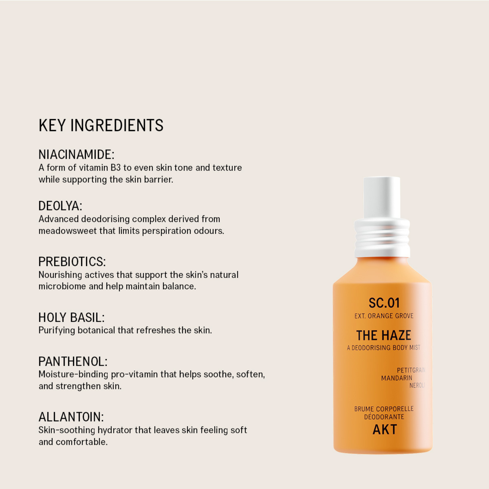 AKT London The Haze Body Deodorizing Mist - Orange Grove Sc.01