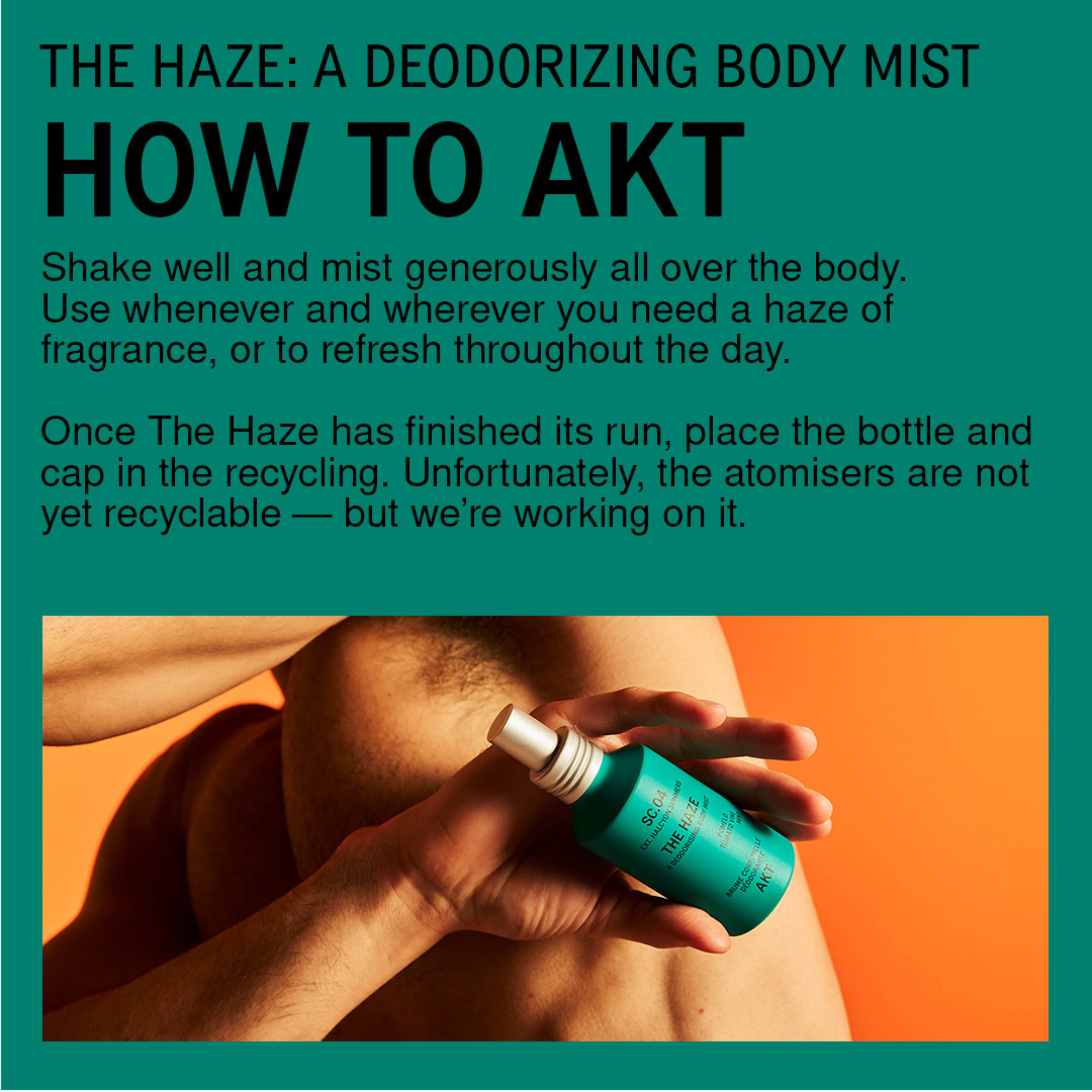 AKT London The Haze Body Deodorizing Mist - Halcyon Summers Sc.04