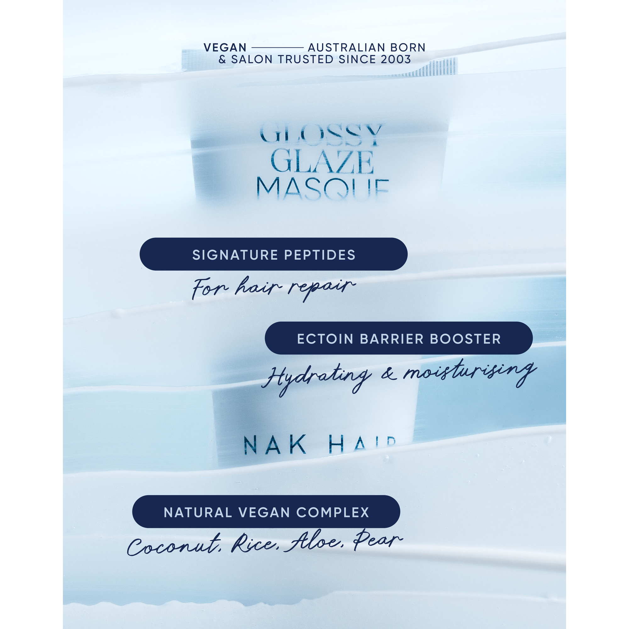 NAK Hair Signature Glossy Glaze Masque 150ml