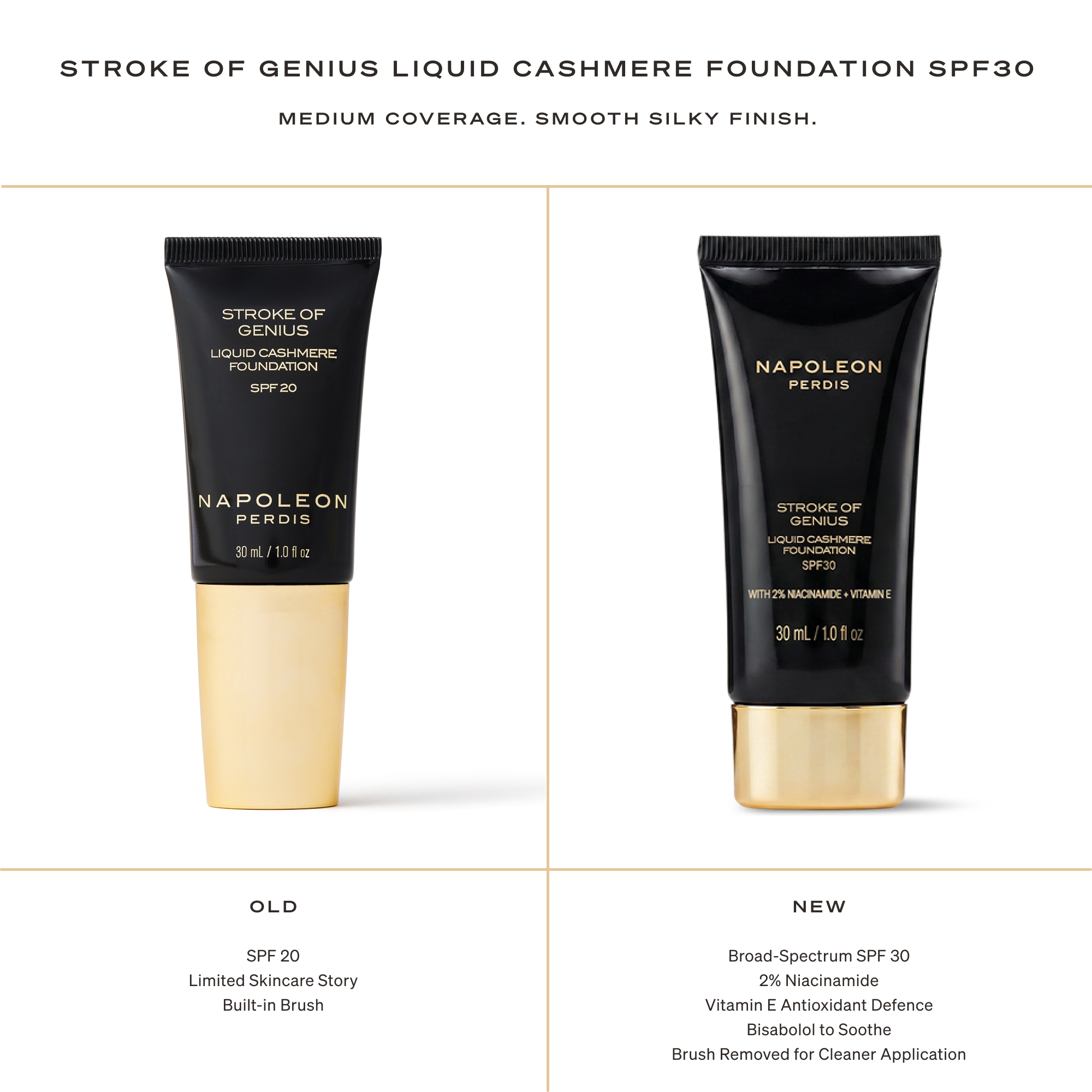 Napoleon Perdis Stroke Of Genius Liquid Cashmere Foundation Spf30